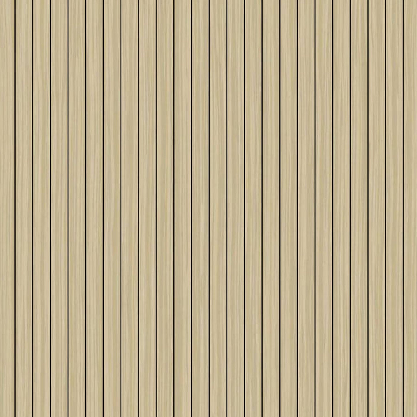 Peel & Stick Slat Textured Wallpaper Roll - Wood Grain Foam Decorative Wall Finishing - Light Brown