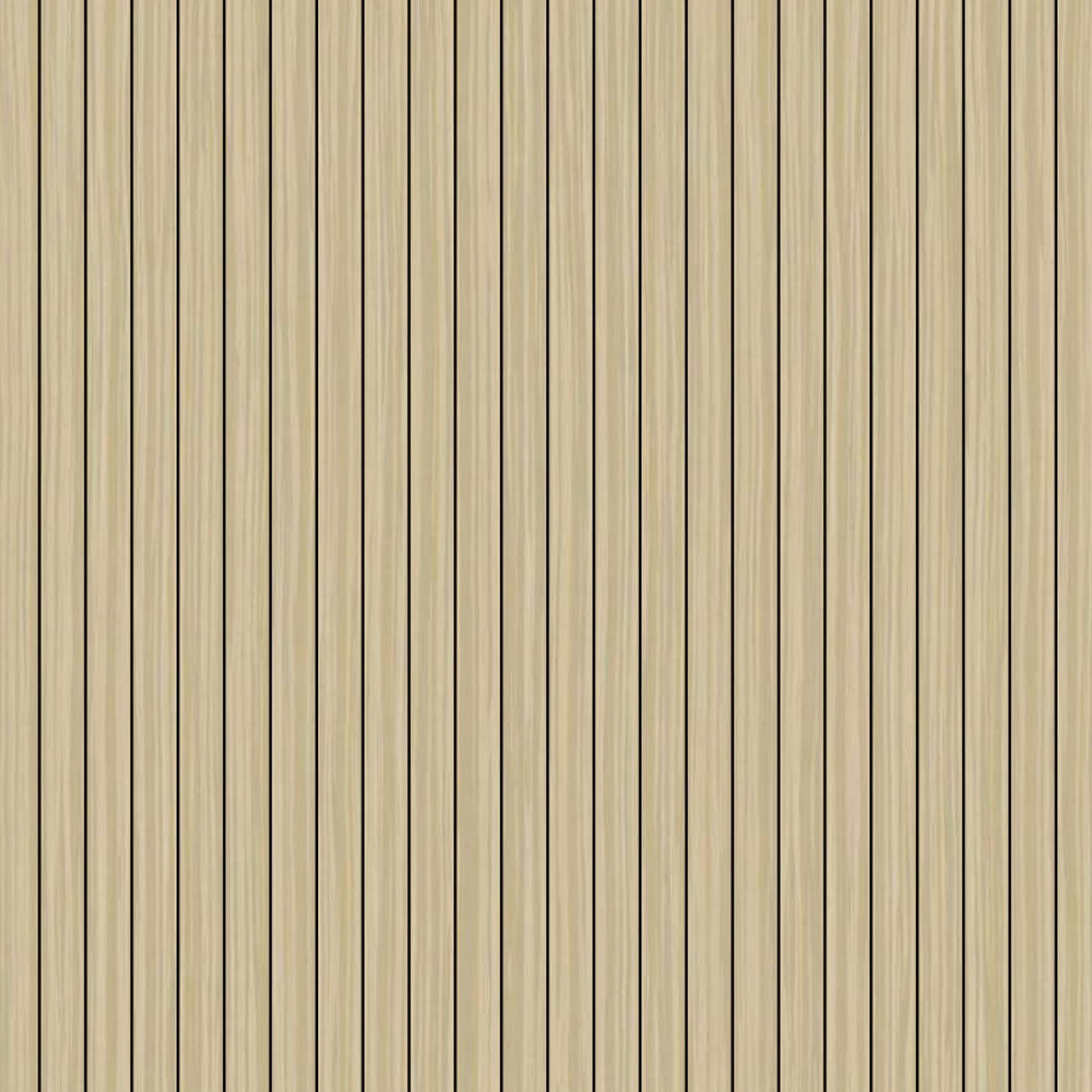 Peel & Stick Slat Textured Wallpaper Roll - Wood Grain Foam Decorative Wall Finishing - Light Brown