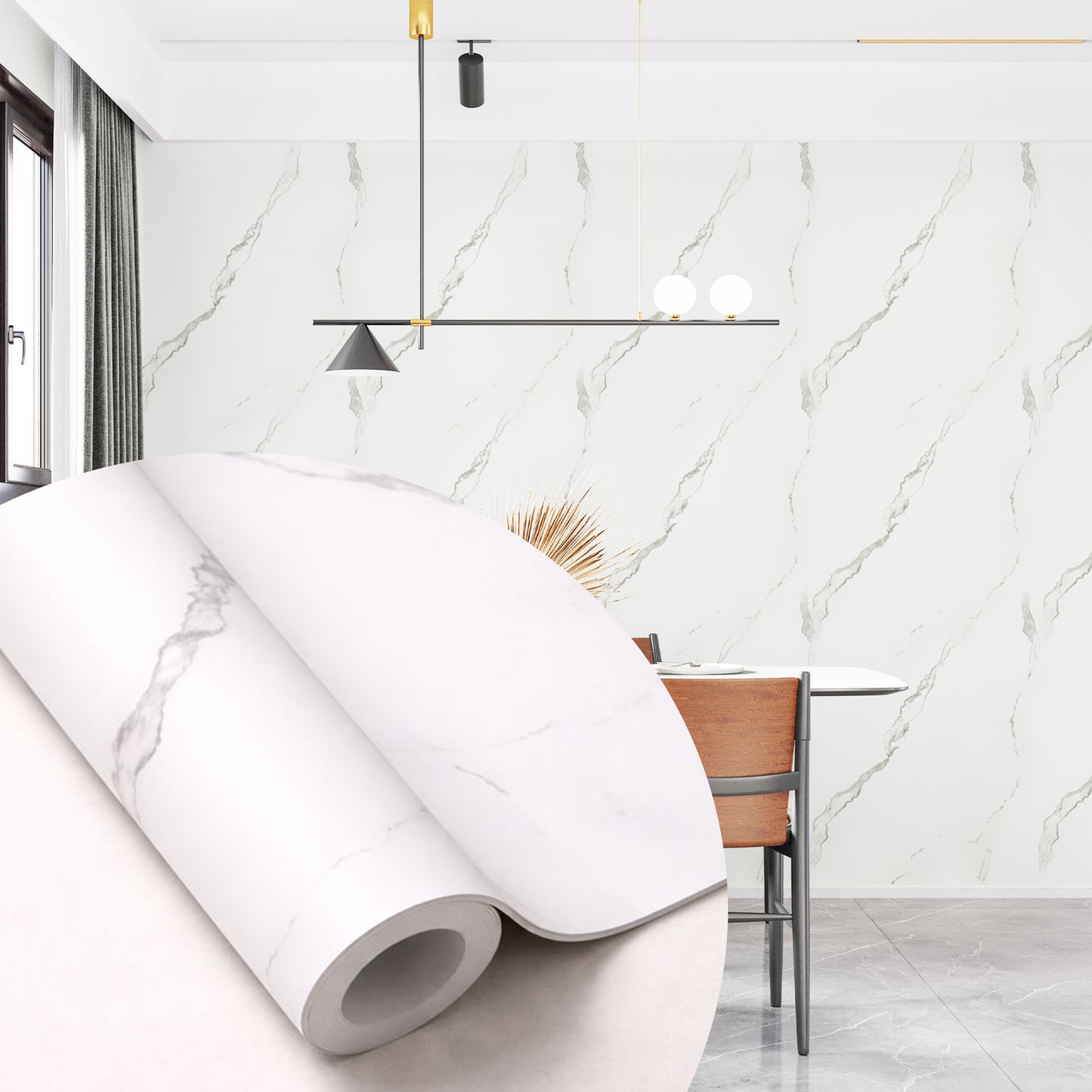 Peel & Stick Marble Wallpaper Roll