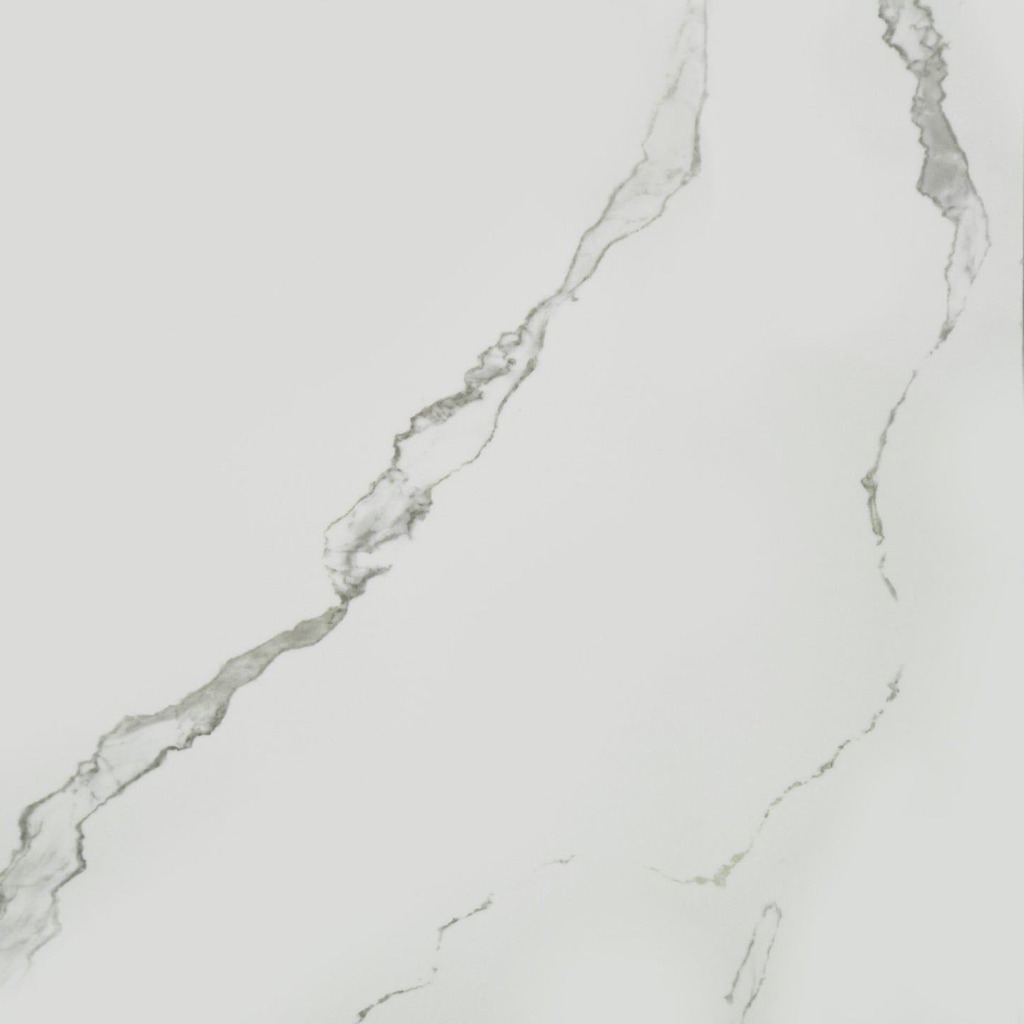 Peel & Stick Marble Wallpaper Roll - Self-Adhesive Glossy Waterproof Foam Decorative Wall Finishing - White, Dark Grey Veins