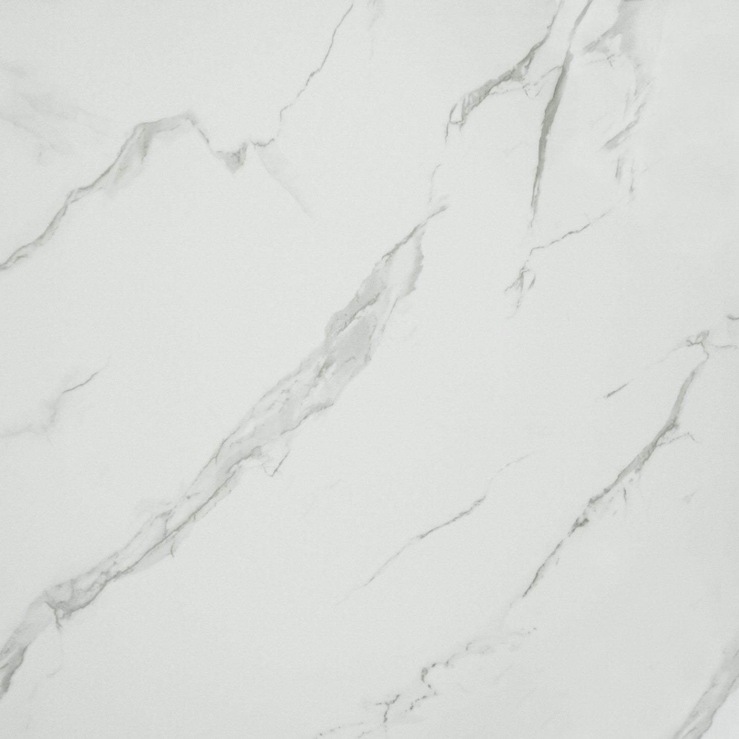 Peel & Stick Marble Wallpaper Roll - Self-Adhesive Glossy Waterproof Foam Decorative Wall Finishing - White, Light Grey Veins