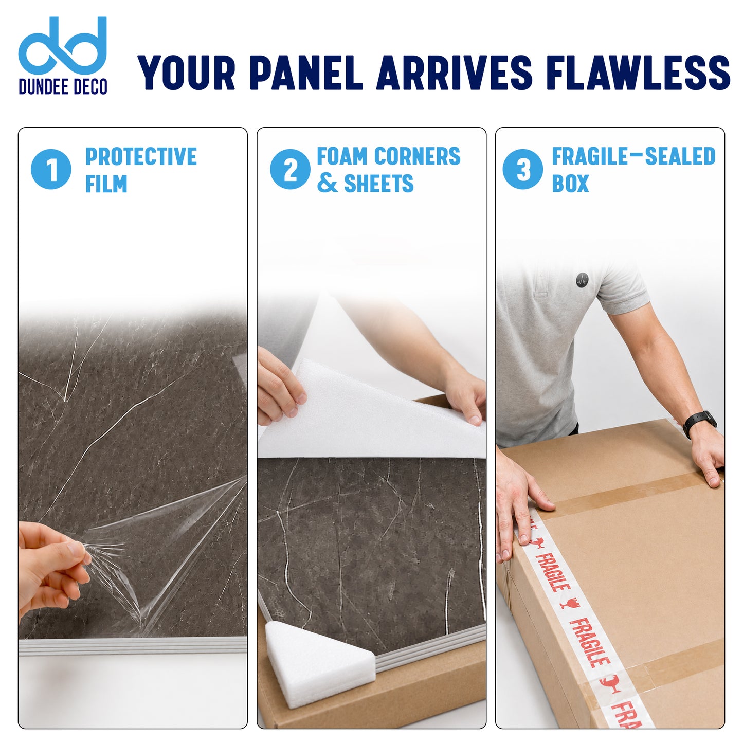 Faux Marble Wall Panels - 2 ft X 4 ft - Glossy, Waterproof Indoor Wall Cladding - Chocolate Brown, White Veins