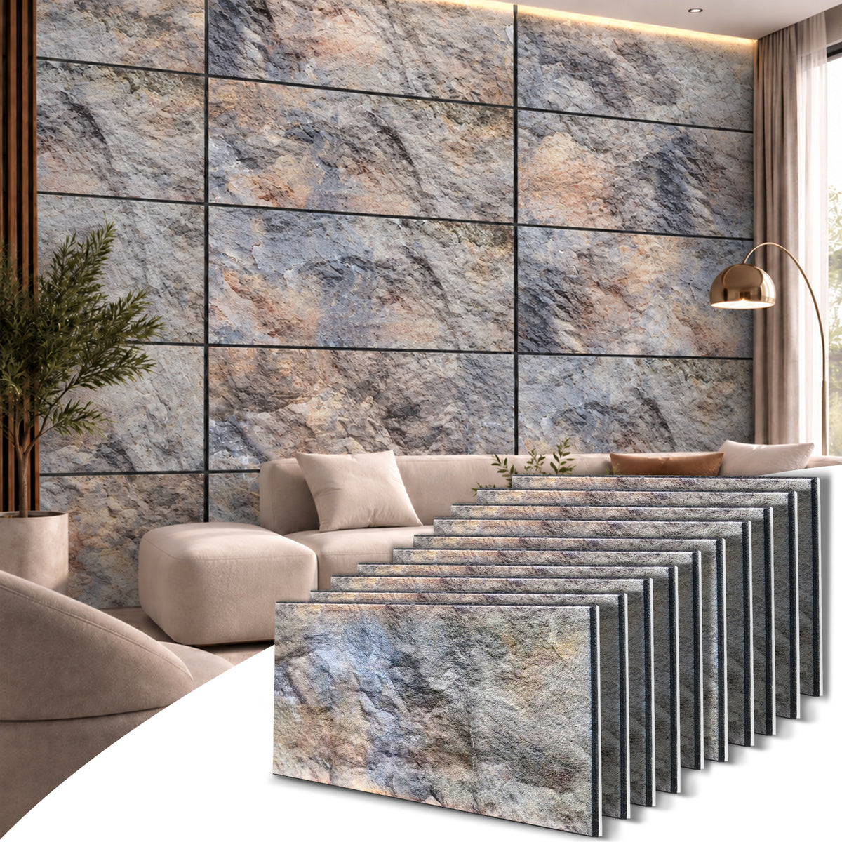 Styrofoam 3D Wall Panel