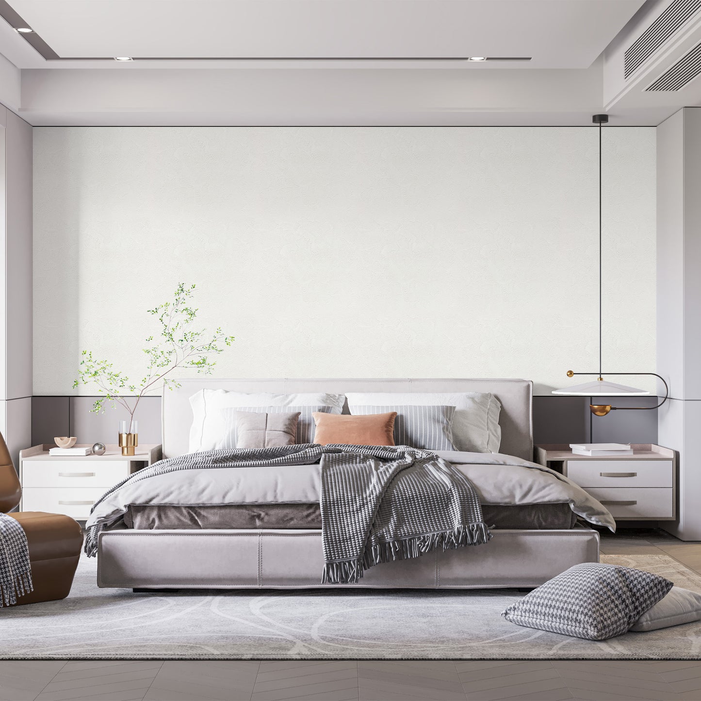 Peel & Stick Stone Textured Wallpaper Roll - Soft Stone Finish, Foam Decorative Wall Finishing - Alabaster