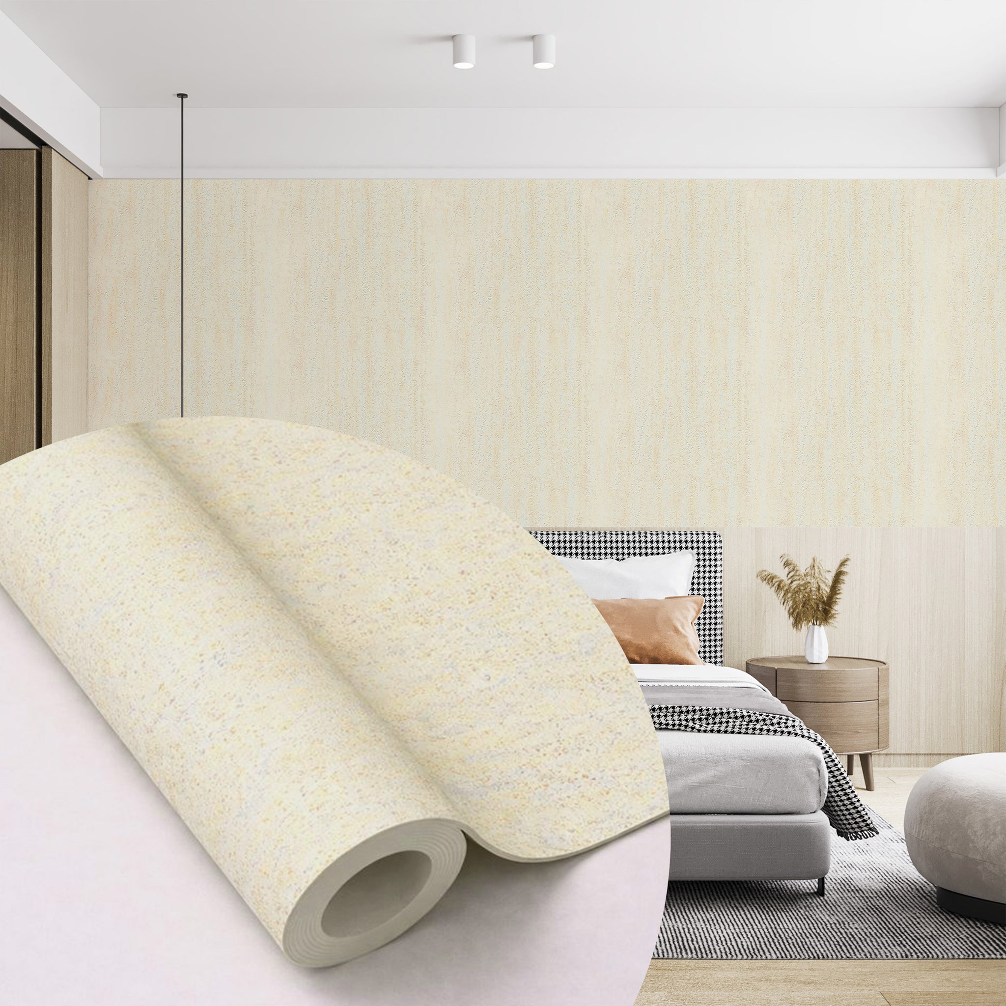 Peel & Stick Stone Textured Wallpaper Roll