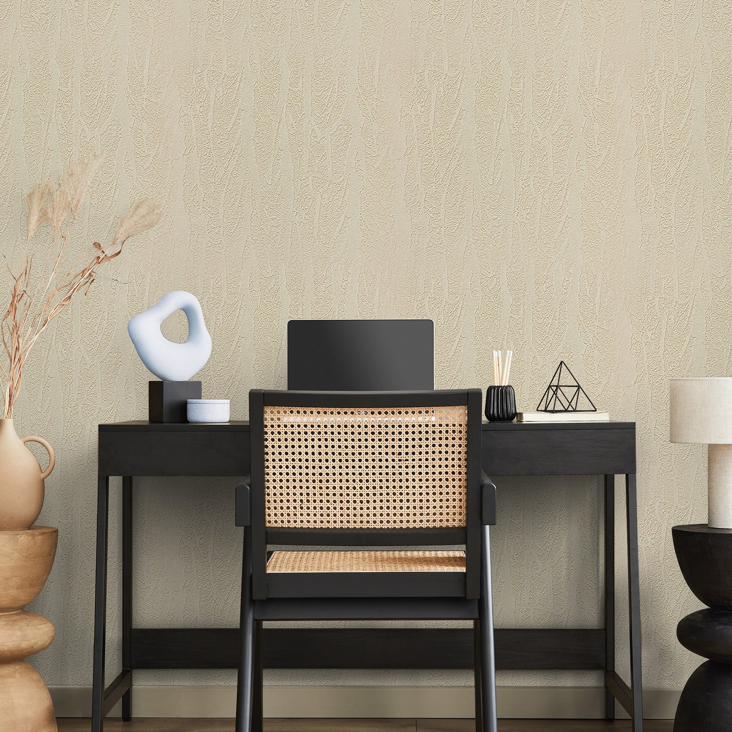 Peel & Stick Stone Textured Wallpaper Roll - Soft Stone Finish, Foam Decorative Wall Finishing - Tan