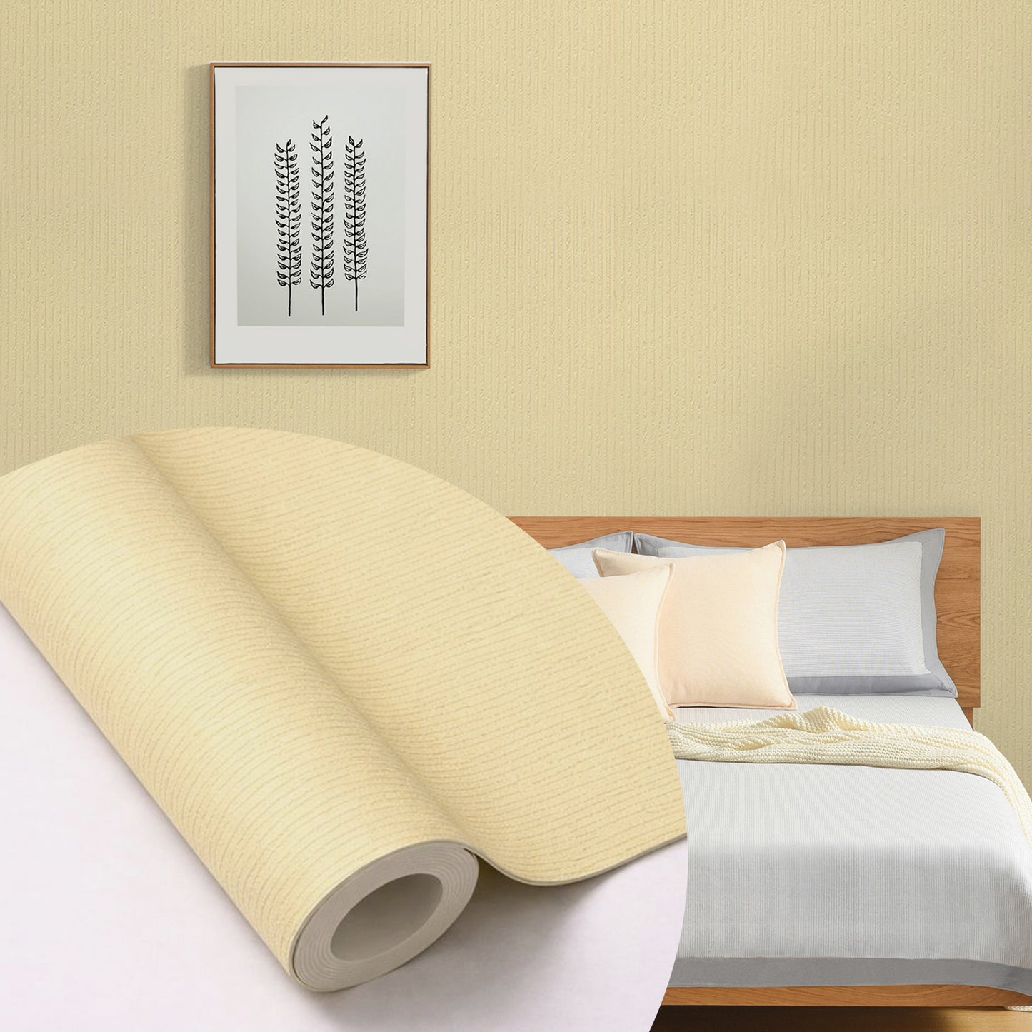 Peel & Stick Stone Textured Wallpaper Roll