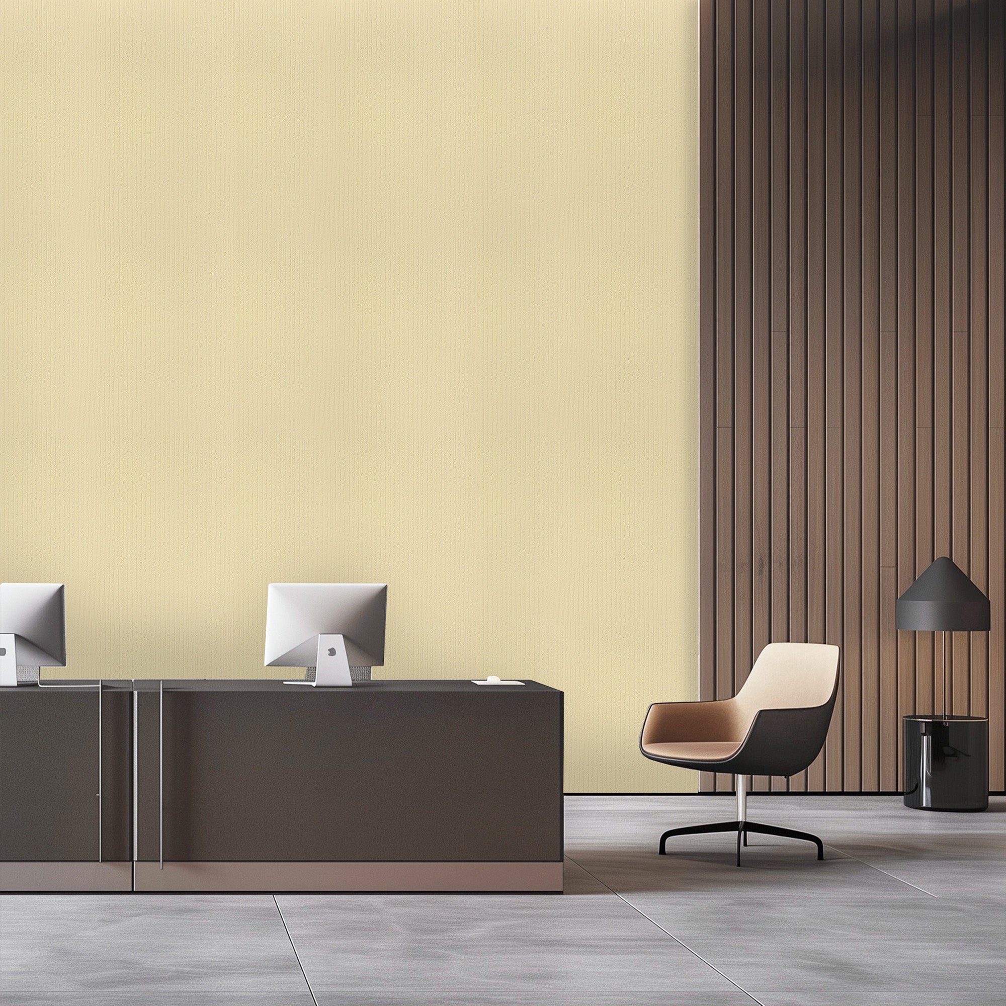 Peel & Stick Stone Textured Wallpaper Roll - Soft Stone Finish, Foam Decorative Wall Finishing - Yellow Beige