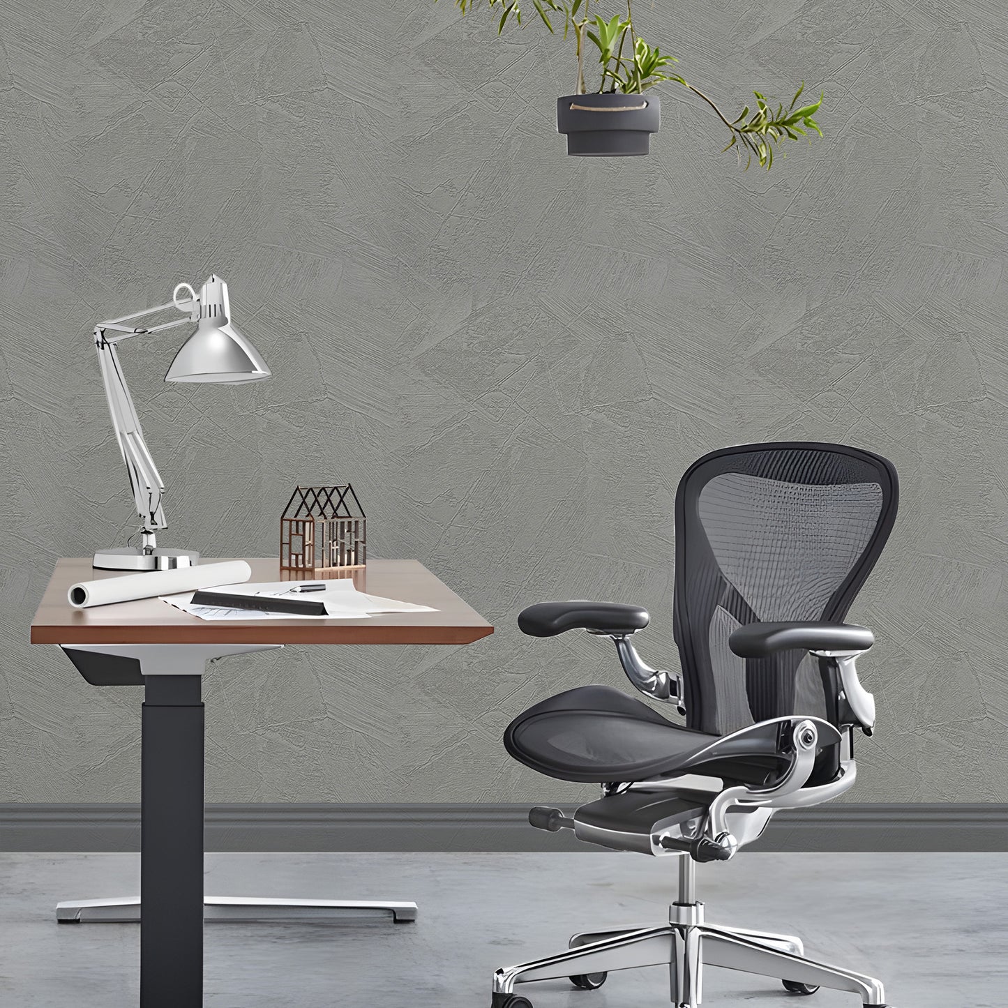 Peel & Stick Stone Textured Wallpaper Roll - Soft Stone Finish, Foam Decorative Wall Finishing - Charcoal Grey