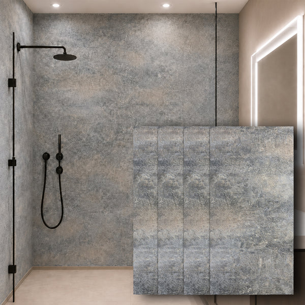 Faux Stone Wall Panels - 2 ft X 4 ft - Waterproof, Matte Textured, DIY Friendly Indoor Wall Cladding  - Black, Grey, Tan