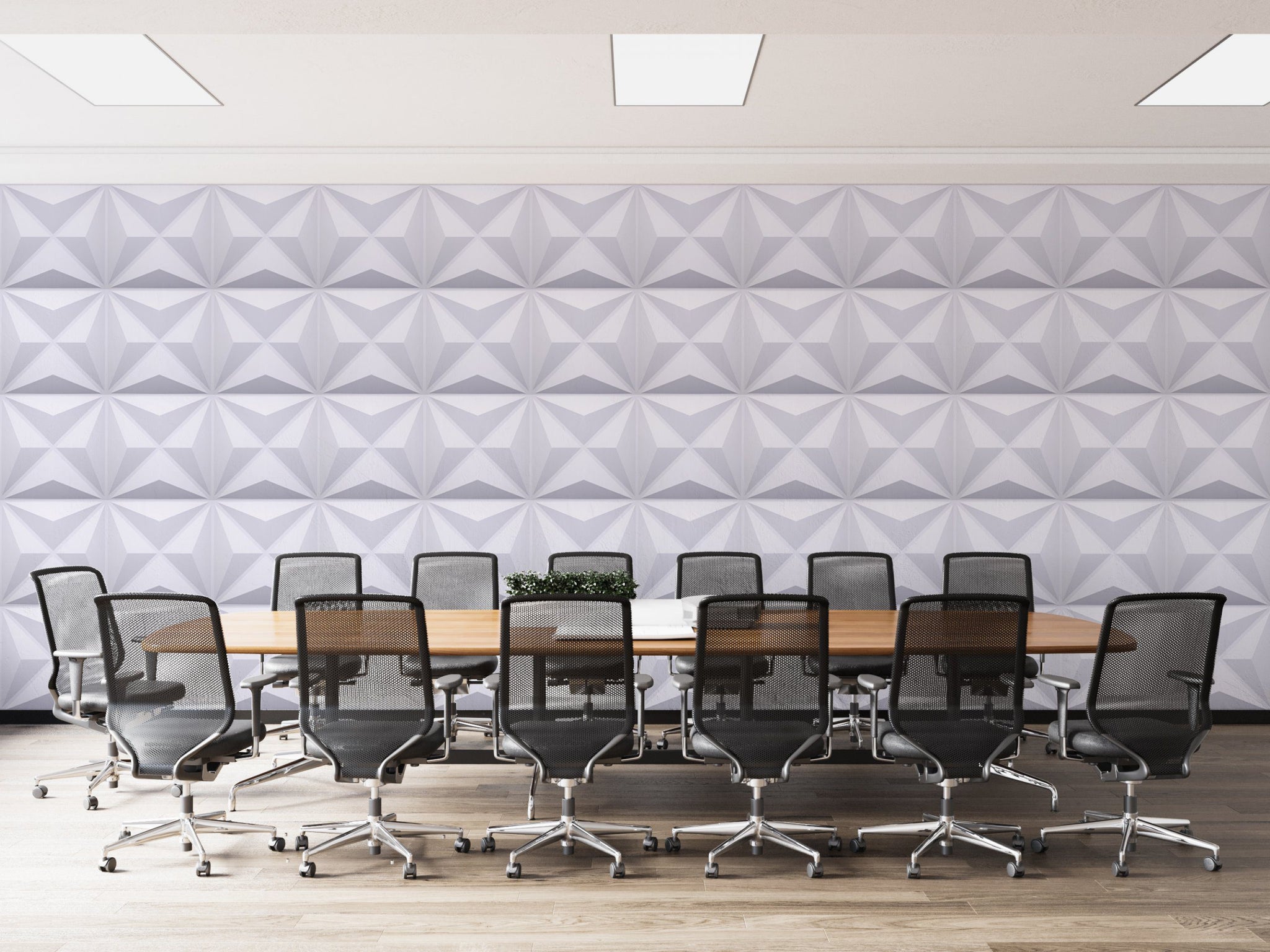 3D Wall Panels - Modern Diamond Paintable White PVC Wall Paneling for Interior Wall Decor, 19.7 in x 19.7 in, Covers 2.7 sq. ft. - Single