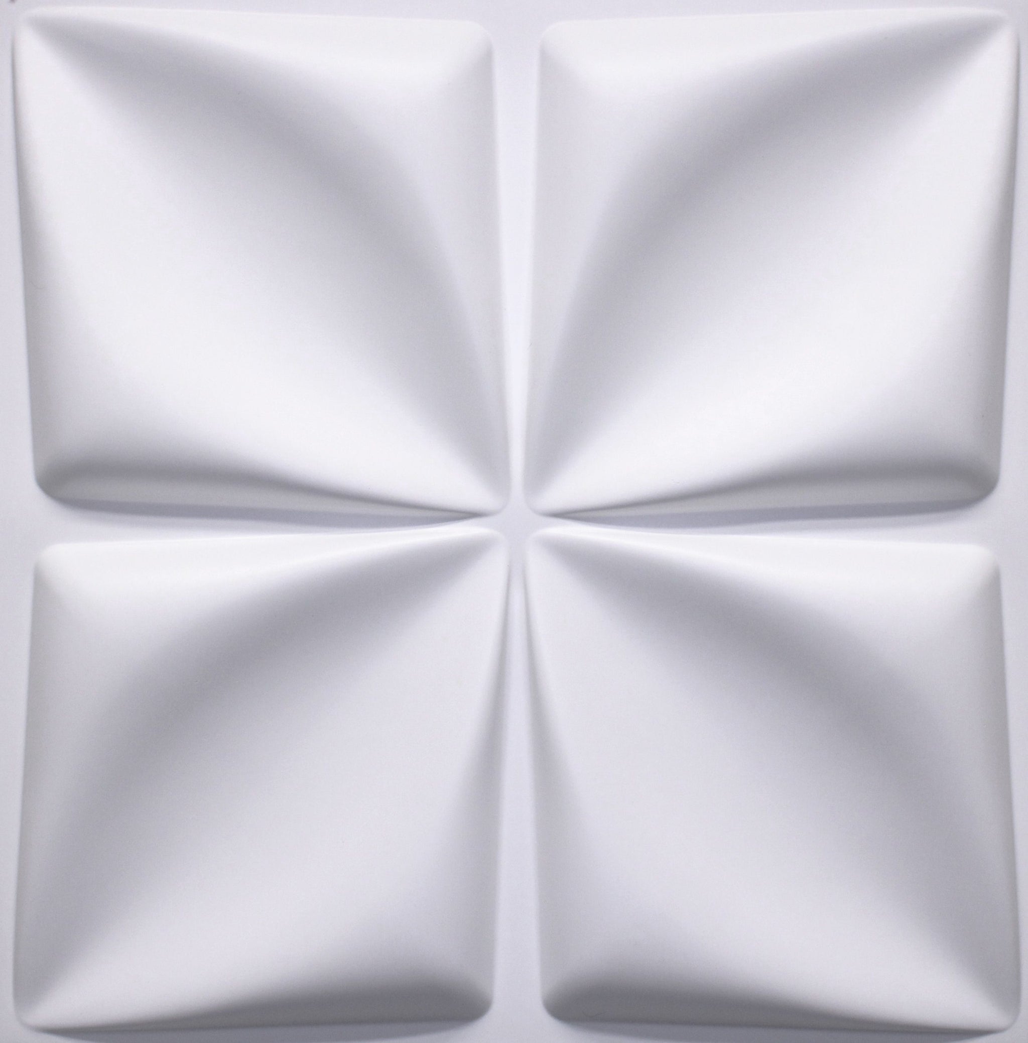 3D Wall Panels - Modern Diamond Paintable White PVC Wall Paneling for Interior Wall Decor, 19.7 in x 19.7 in, Covers 2.7 sq. ft. - Single