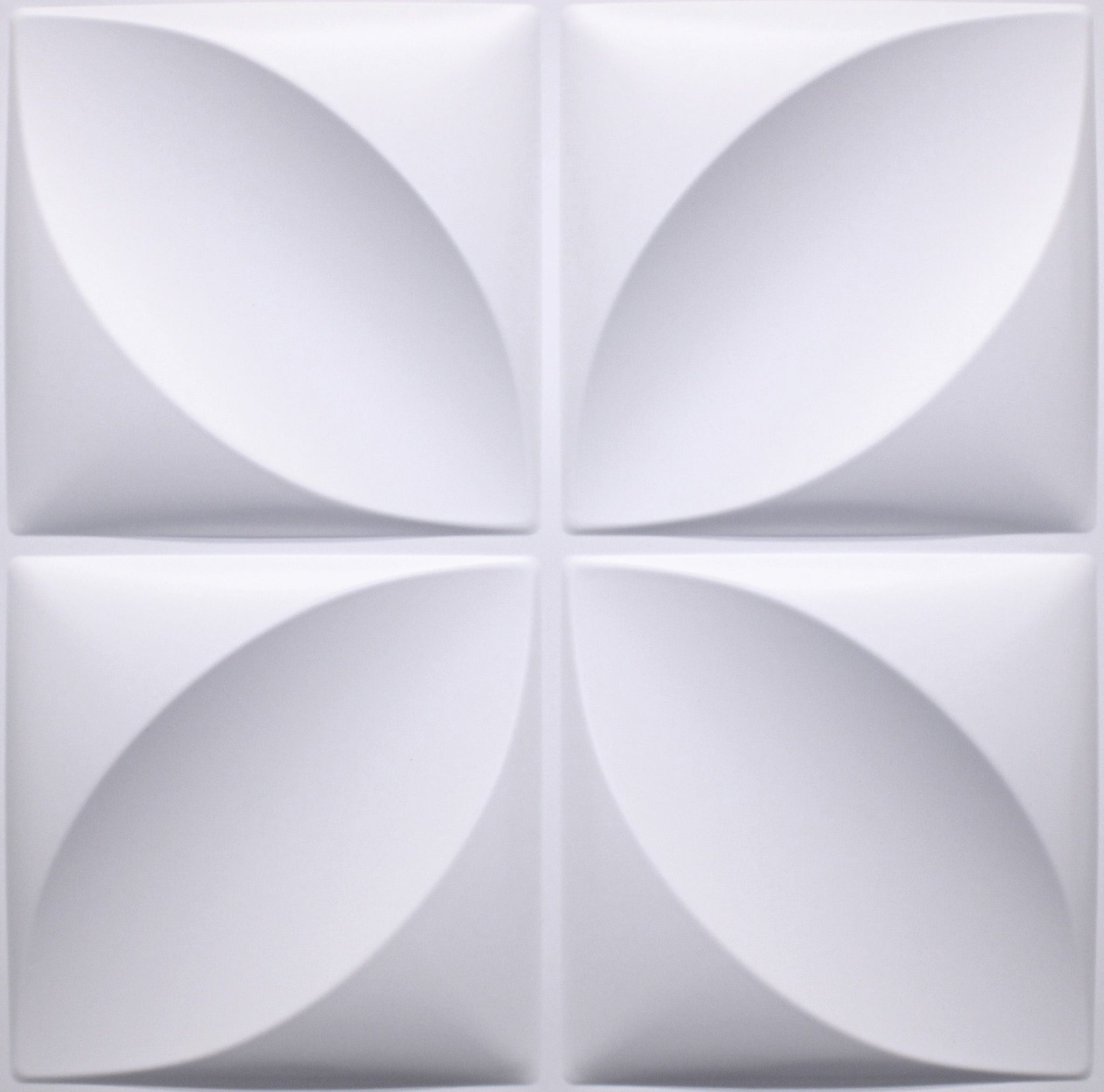 3D Wall Panels - Modern Wainscot Paintable White PVC Wall Paneling for Interior Wall Decor, 19.7 in x 19.7 in, Covers 2.7 sq. ft. - Single