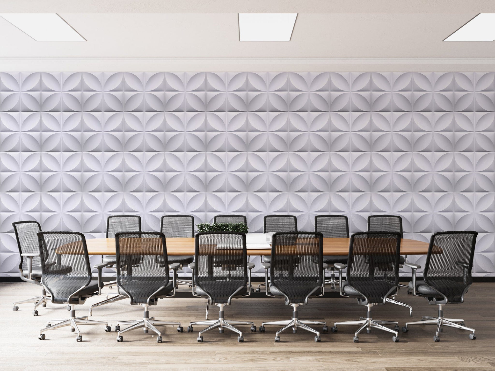 3D Wall Panels - Modern Wainscot Paintable White PVC Wall Paneling for Interior Wall Decor, 19.7 in x 19.7 in, Covers 2.7 sq. ft. - Single