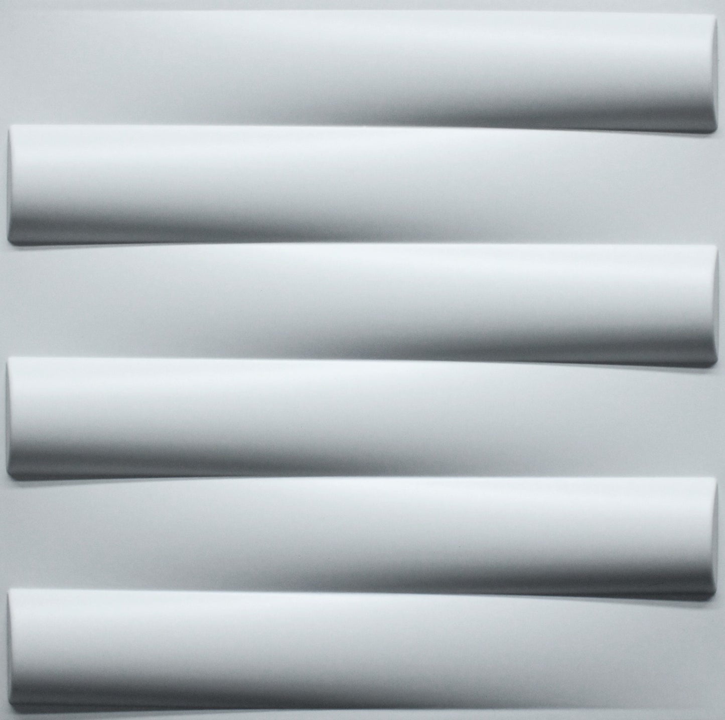 3D Wall Panels - Modern Stripes Paintable White PVC Wall Paneling for Interior Wall Decor, 19.7 in x 19.7 in, Covers 2.7 sq. ft. - Single