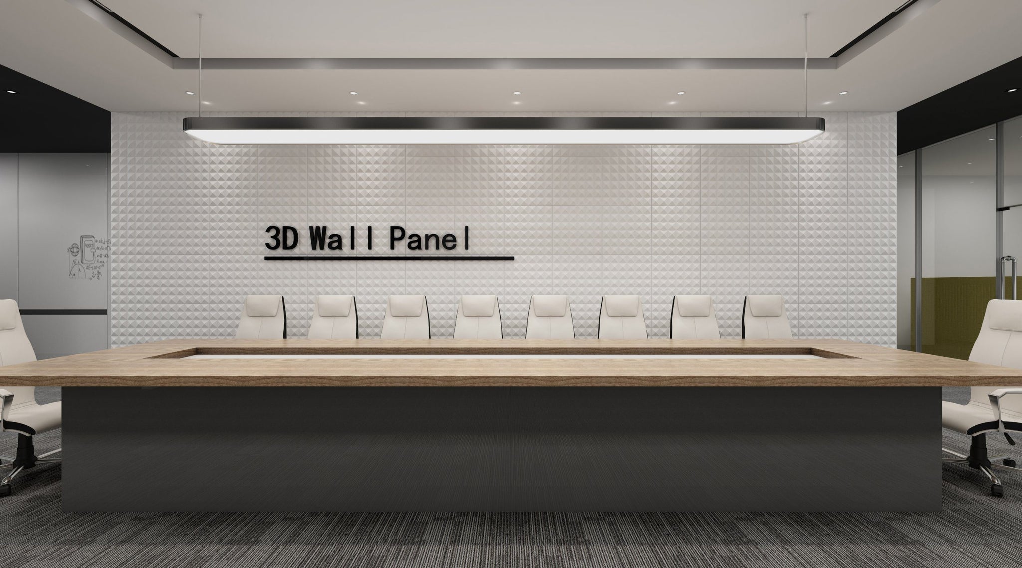 3D Wall Panels - Modern Shapes Paintable White PVC Wall Paneling for Interior Wall Decor, 19.7 in x 19.7 in, Covers 2.7 sq. ft. - Single