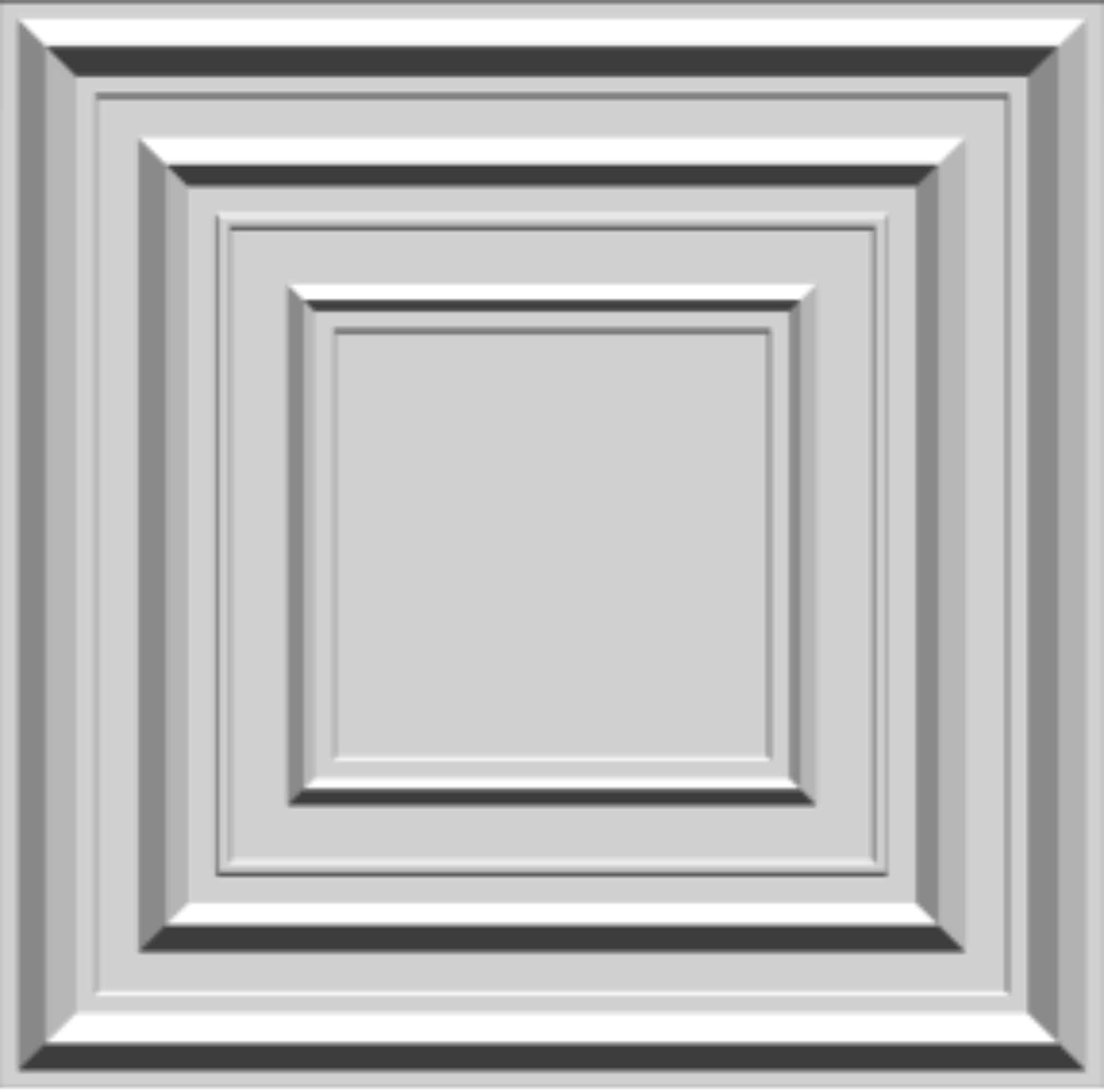 3D Wall Panels - Modern Square Paintable White PVC Wall Paneling for Interior Wall Decor, 19.7 in x 19.7 in, Covers 2.7 sq. ft. - Single