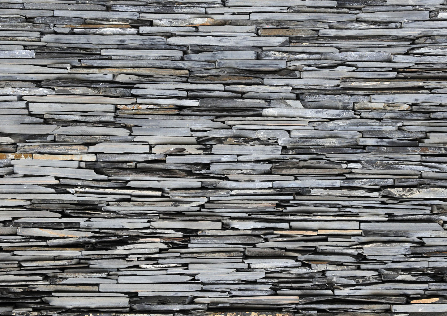 Stone Brick  Grey Wall Mural 142 in x 106 in