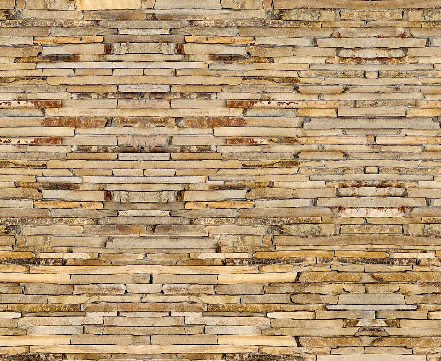 Stone Brick  Yellow Beige  Wall Mural 142 in x 106 in