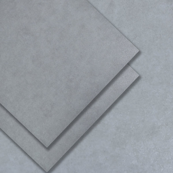 Luxury Vinyl Tile Flooring - DIY Floor Planks Peel and Stick Waterproof - Self Adhesive Floor Tiles - 24 in X 24 in, Ash Grey