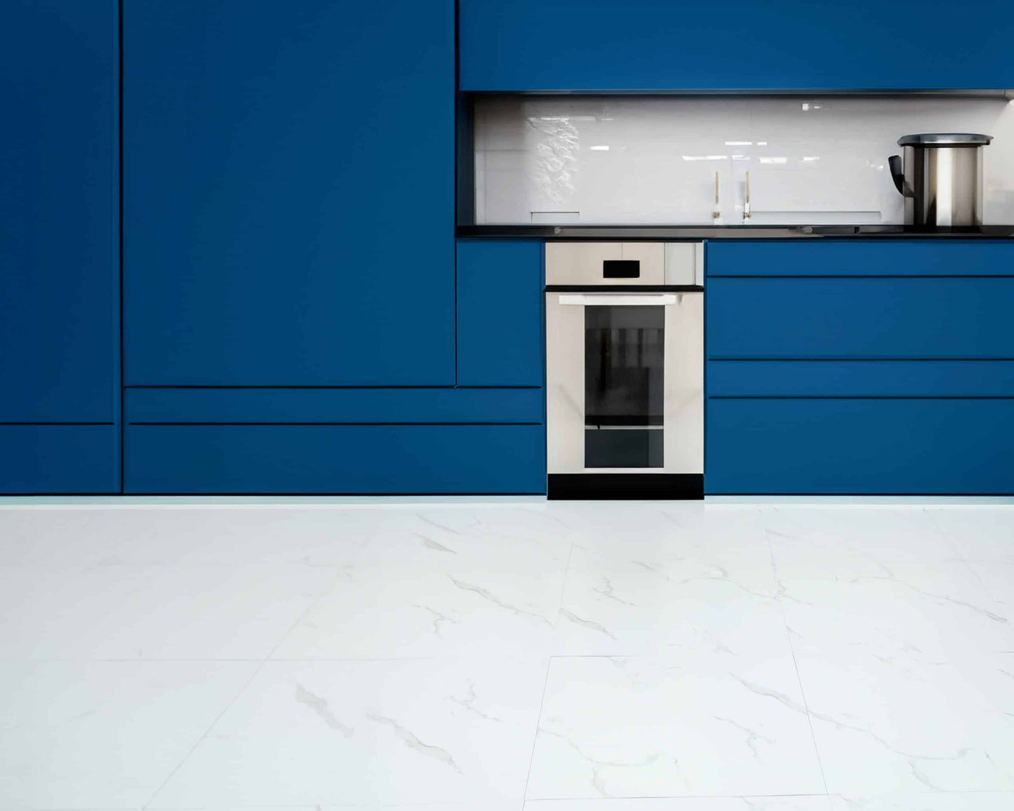 Luxury Vinyl Tile Flooring - DIY Floor Planks Peel and Stick Waterproof - Self Adhesive Floor Tiles - 24 in X 24 in, White