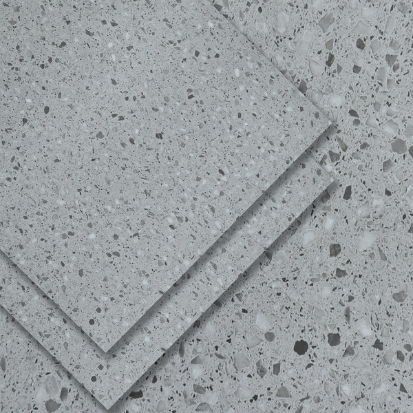 Luxury Vinyl Tile Flooring - DIY Floor Planks Peel and Stick Waterproof - Self Adhesive Floor Tiles - 24 in X 24 in, Grey