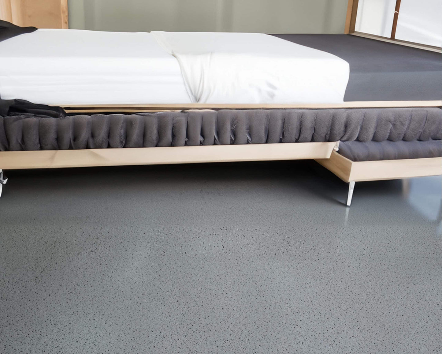 Luxury Vinyl Tile Flooring - DIY Floor Planks Peel and Stick Waterproof - Self Adhesive Floor Tiles - 24 in X 24 in, Grey