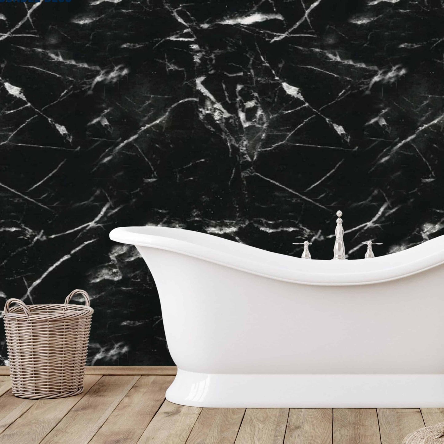 UV Marble panels Marble in Black|White