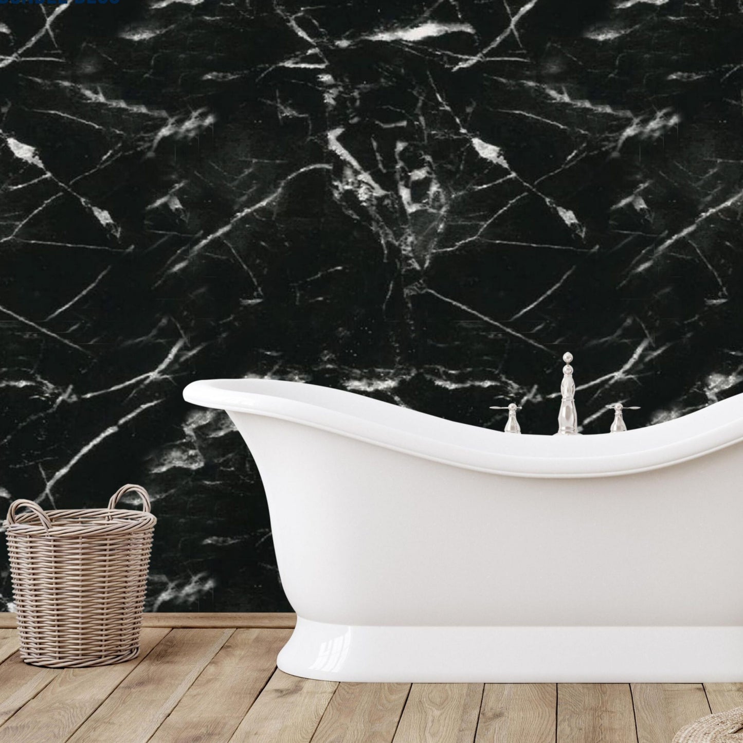 UV Marble panels Marble in Black|White