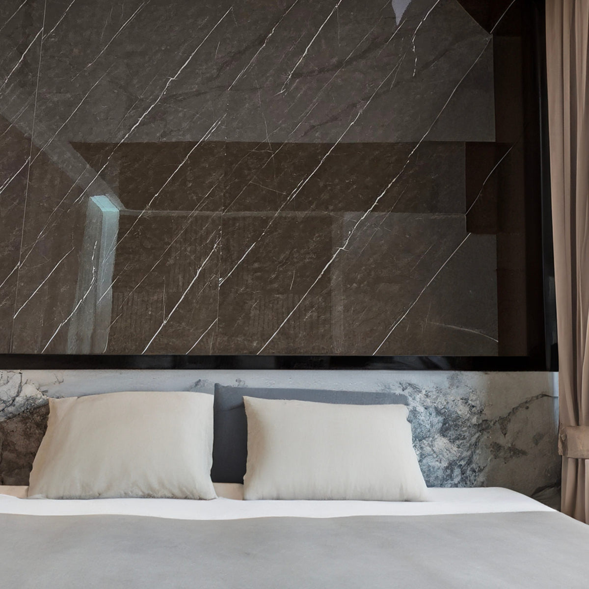 Faux Marble Wall Panels - 2 ft X 4 ft - Glossy, Waterproof Indoor Wall ...