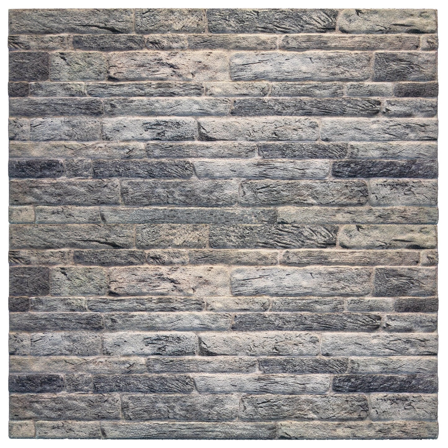 3D Wall Panels Brick Effect - Cladding, Light Grey Stone Look Wall Paneling, Styrofoam Facing for Living room, Kitchen, Bathroom, Balcony, Bedroom, Set of 10, Covers 53 sq ft