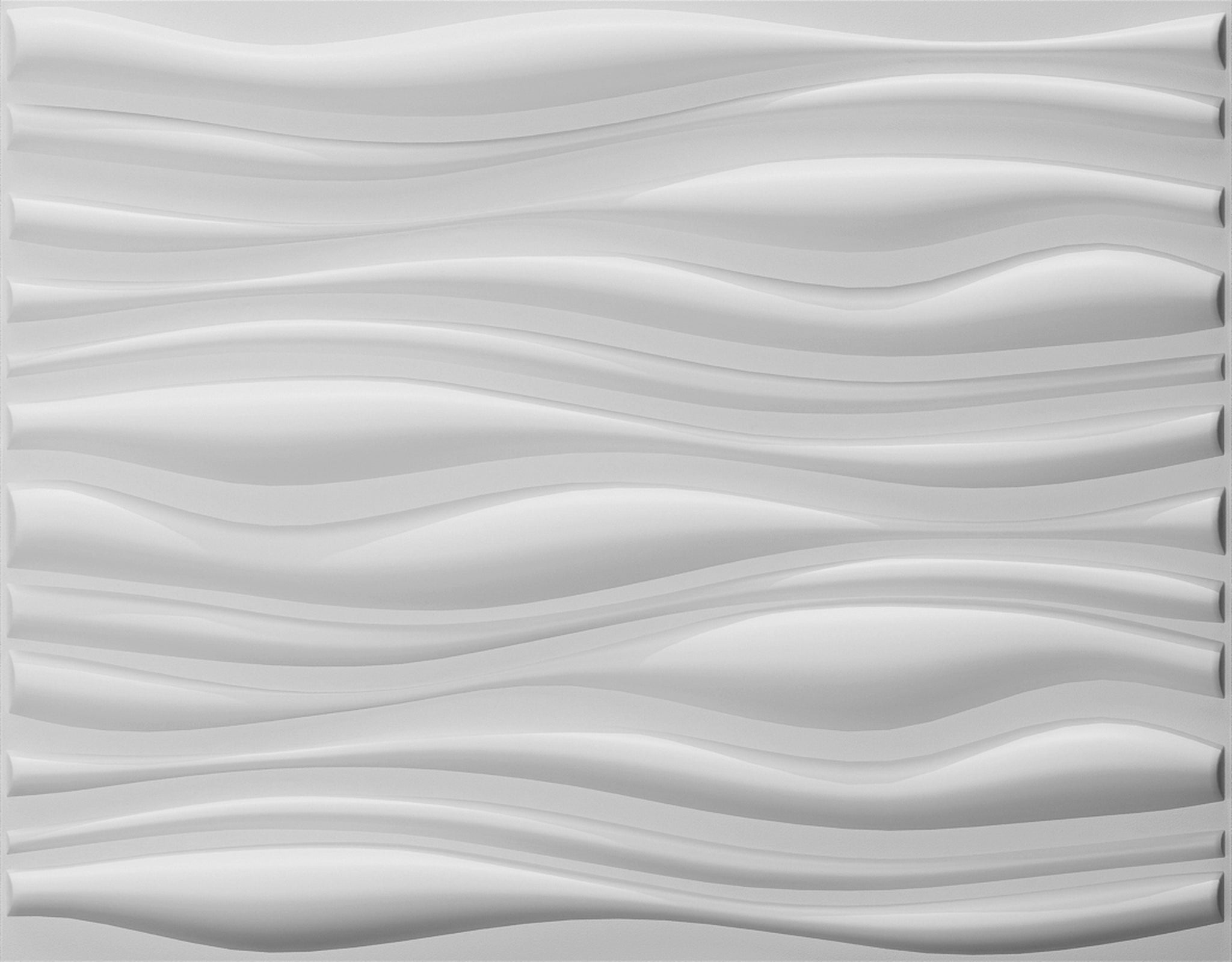 Paintable Off White Abstract Dune Fiber 3D Wall Panel, Interior Wall Paneling, 2.6 ft X 2.1 ft (80cm X 62.5cm), 5.5 sq.ft. (0.5 sq. m) each - Single