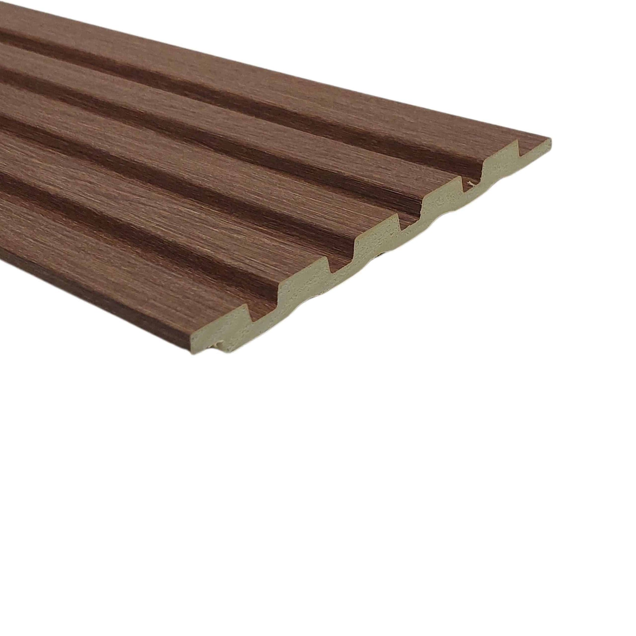 Fluted panels Wood in Brown|Beige