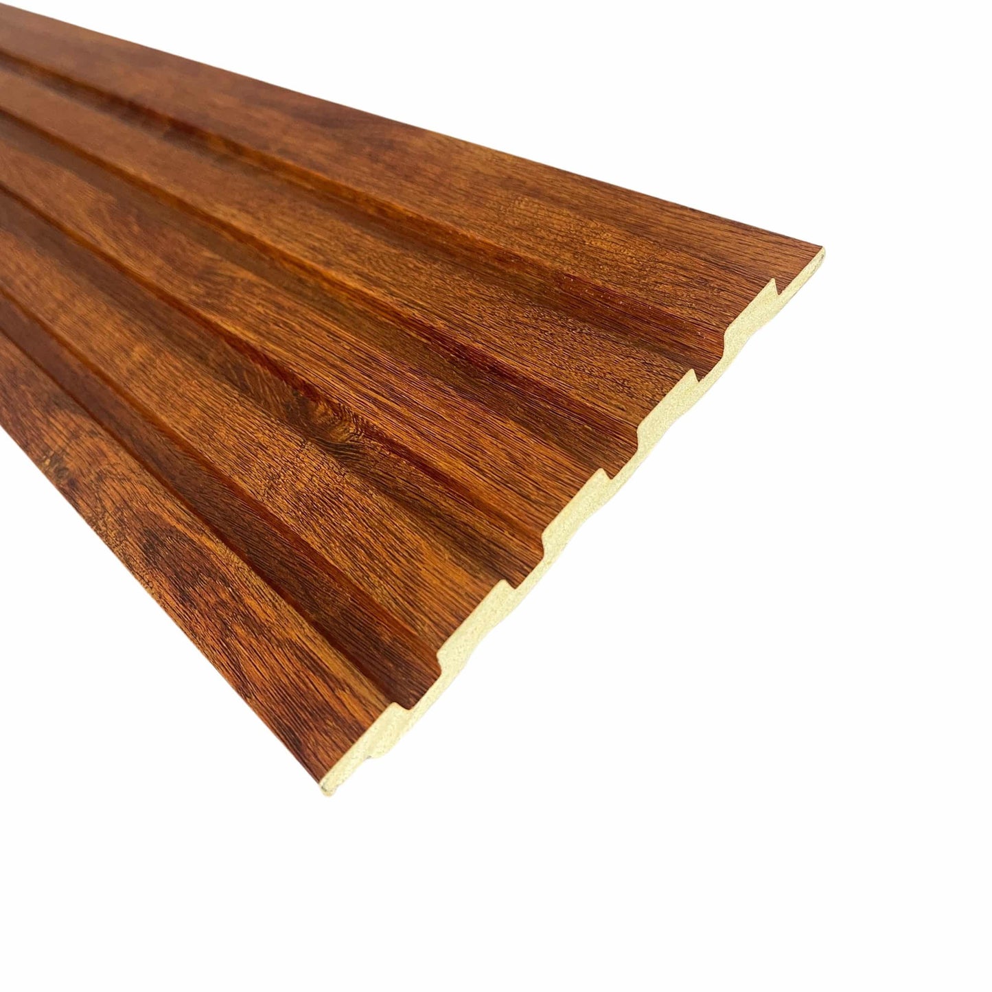 Fluted panels Wood in Mahogany