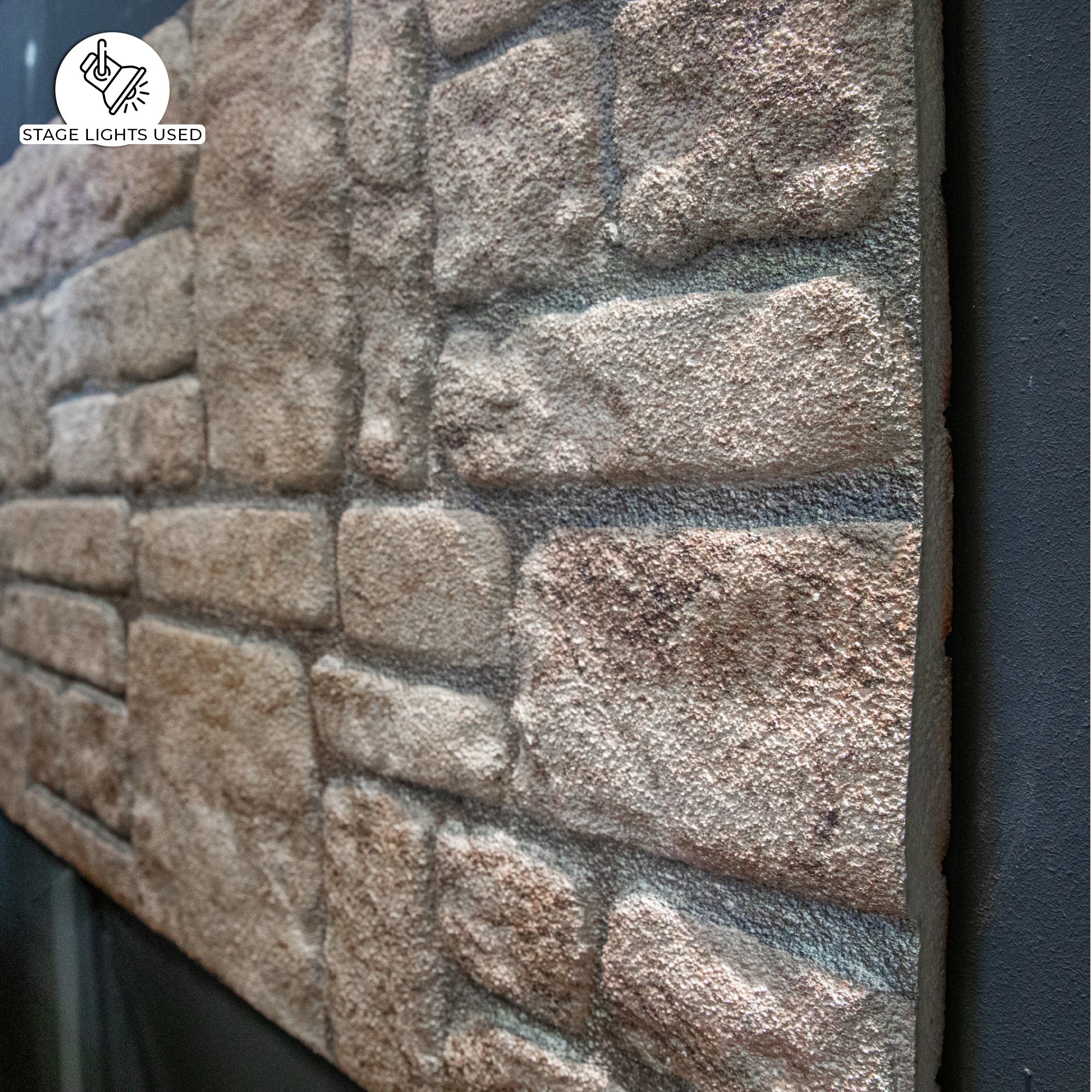 Outlet Beige Brick Look Wall Paneling, Styrofoam Facing, Single Panel, Covers 5.4 sq ft