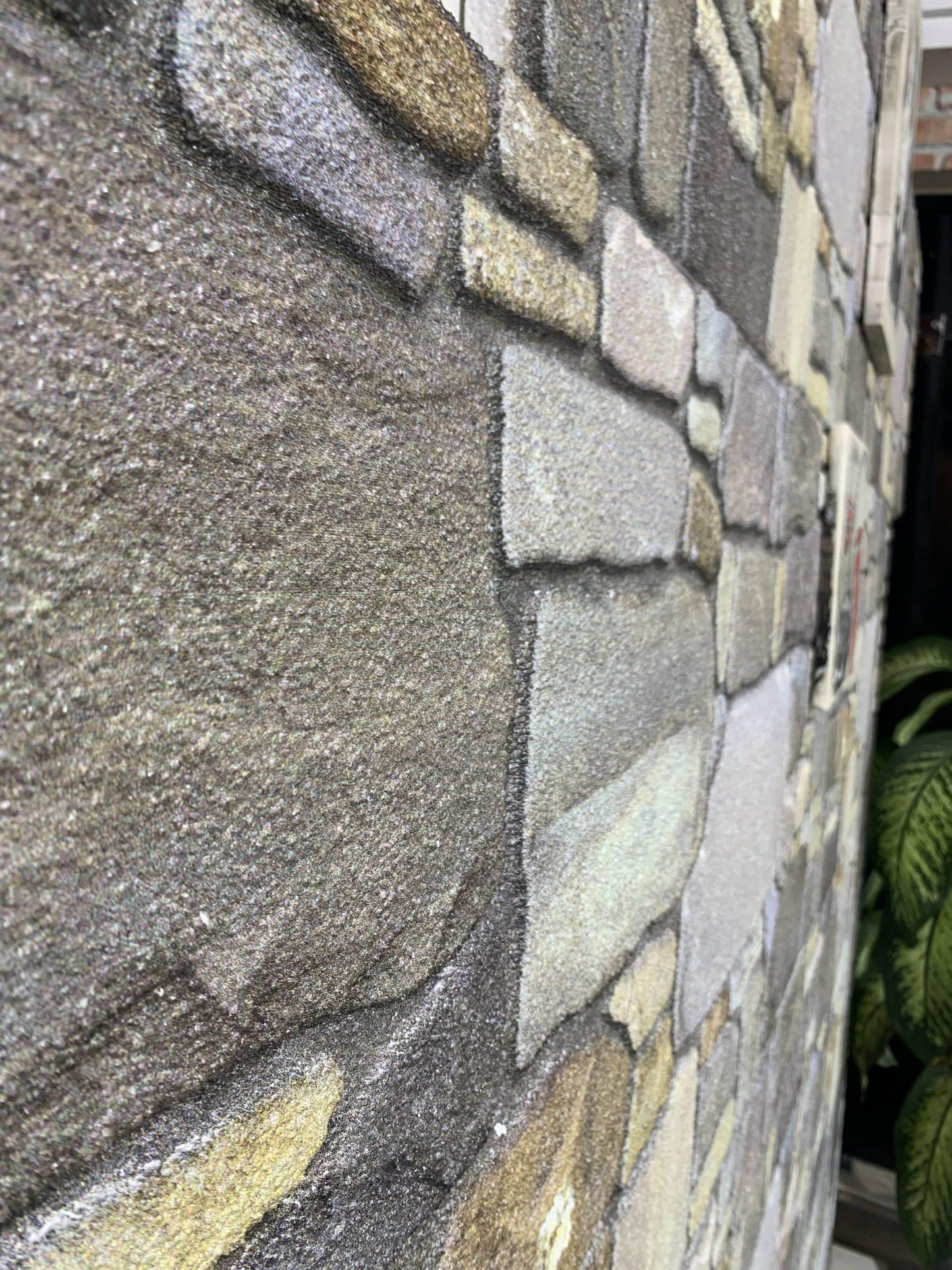 Dundee Deco 3D Wall Panels - Cladding, Grey Pewter Blonde Stone Look Wall Paneling, Styrofoam Facing for Interior and Exterior Applications, DIY, Set of 10, Covers 54 sq ft