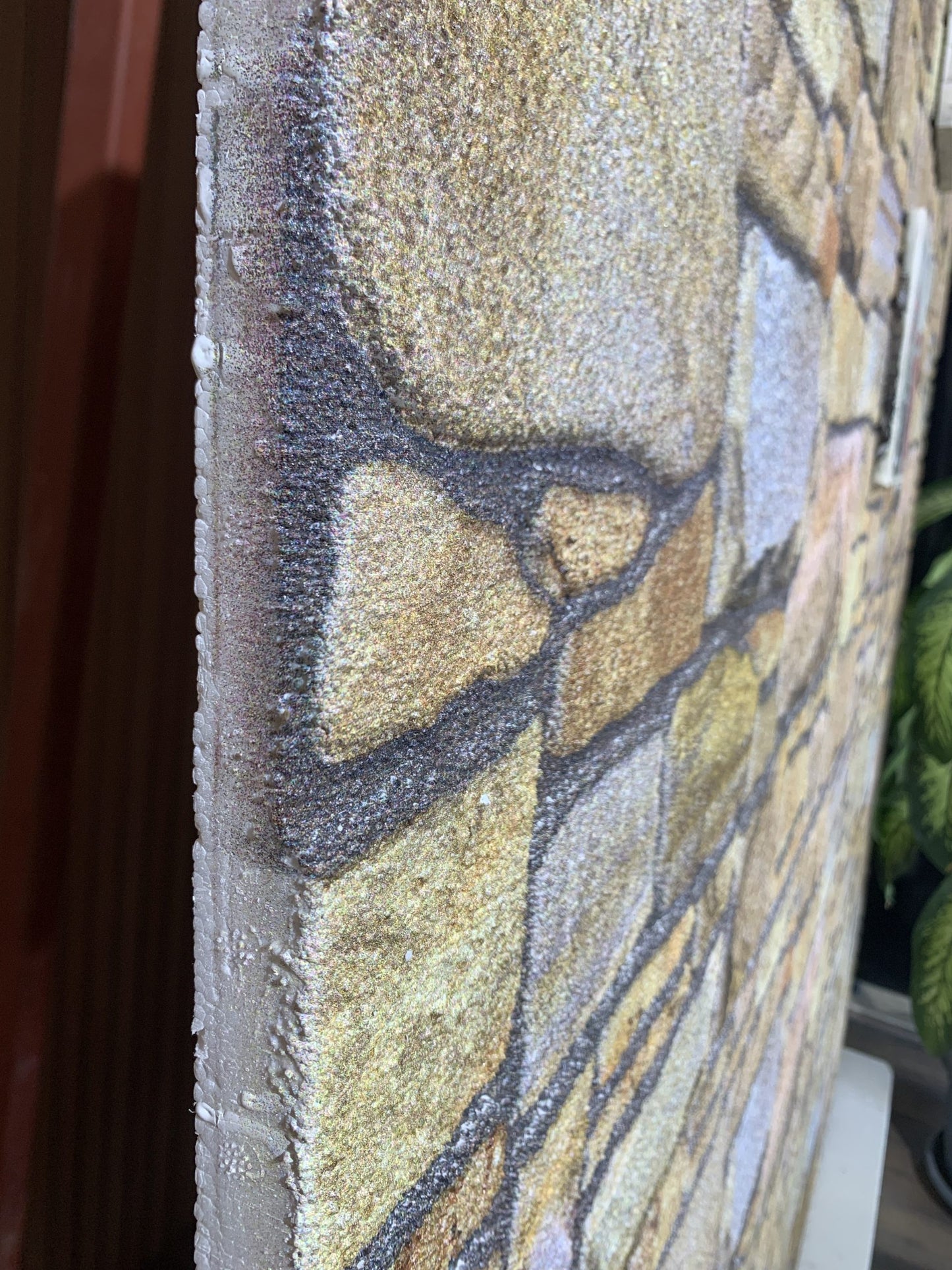 Dundee Deco 3D Wall Panels - Cladding, Beige Bronze Lilac Stone Look Wall Paneling, Styrofoam Facing for Interior and Exterior Applications, DIY, Set of 10, Covers 54 sq ft