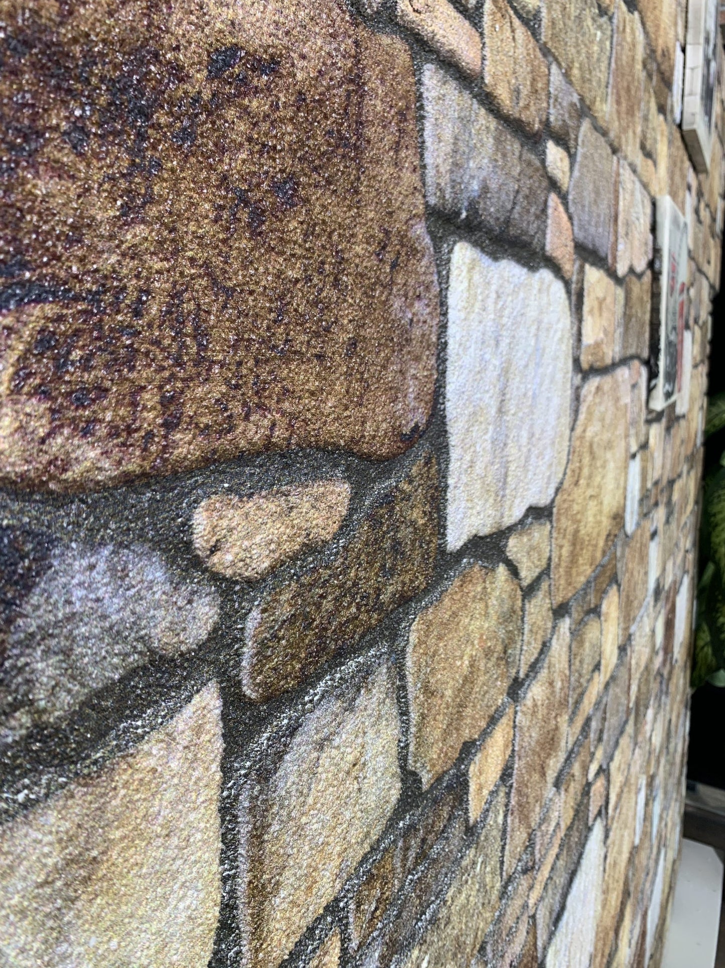 Dundee Deco 3D Wall Panels - Cladding, Brown Off-White Stone Look Wall Paneling, Styrofoam Facing for Interior and Exterior Applications, DIY, Set of 10, Covers 54 sq ft