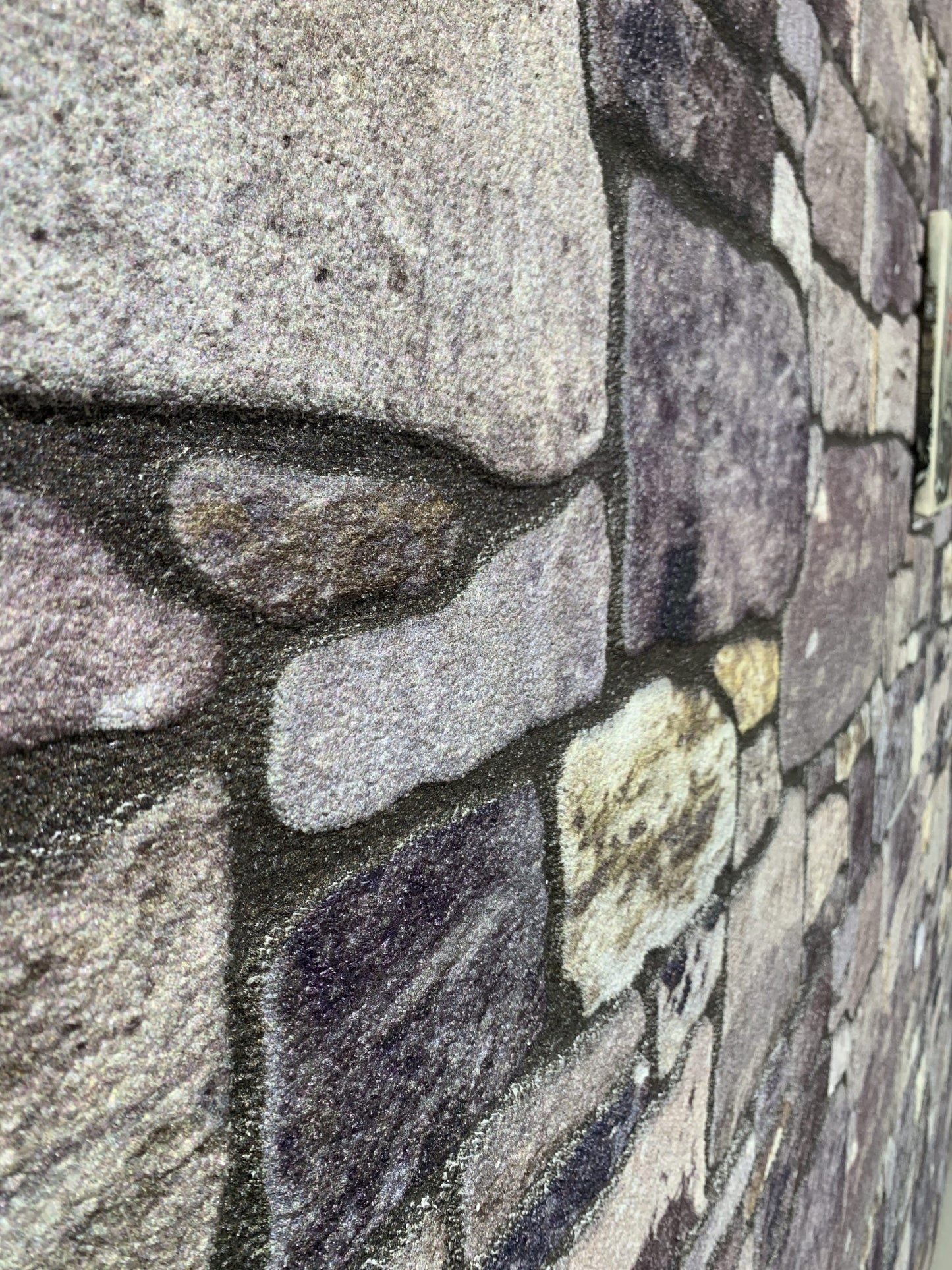 Dundee Deco 3D Wall Panels - Cladding, Purple Cream Stone Look Wall Paneling, Styrofoam Facing for Interior and Exterior Applications, DIY, Set of 10, Covers 54 sq ft