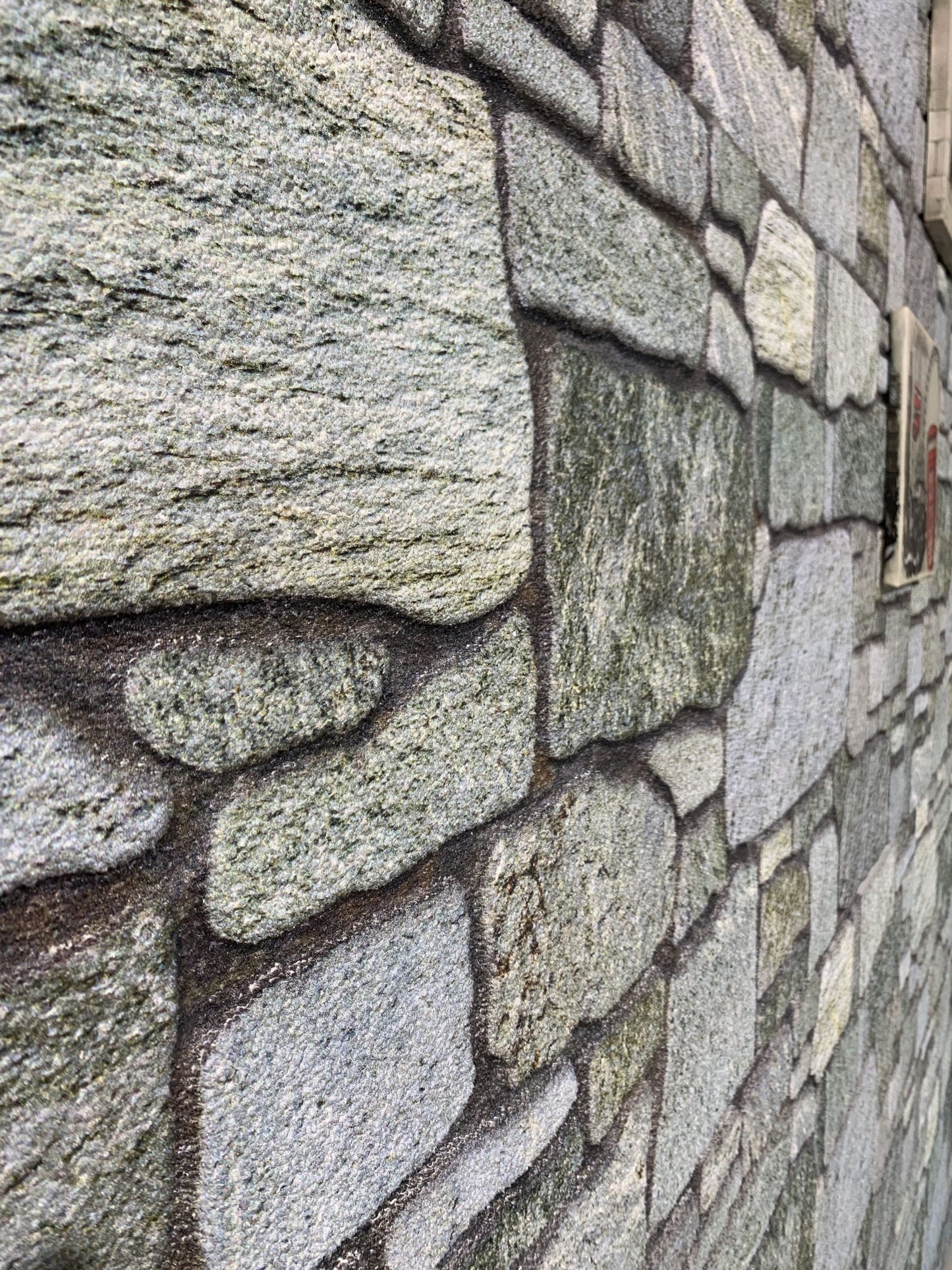 Dundee Deco 3D Wall Panels - Cladding, Pale Aquamarine Stone Look Wall Paneling, Styrofoam Facing for Interior and Exterior Applications, DIY, Set of 10, Covers 54 sq ft