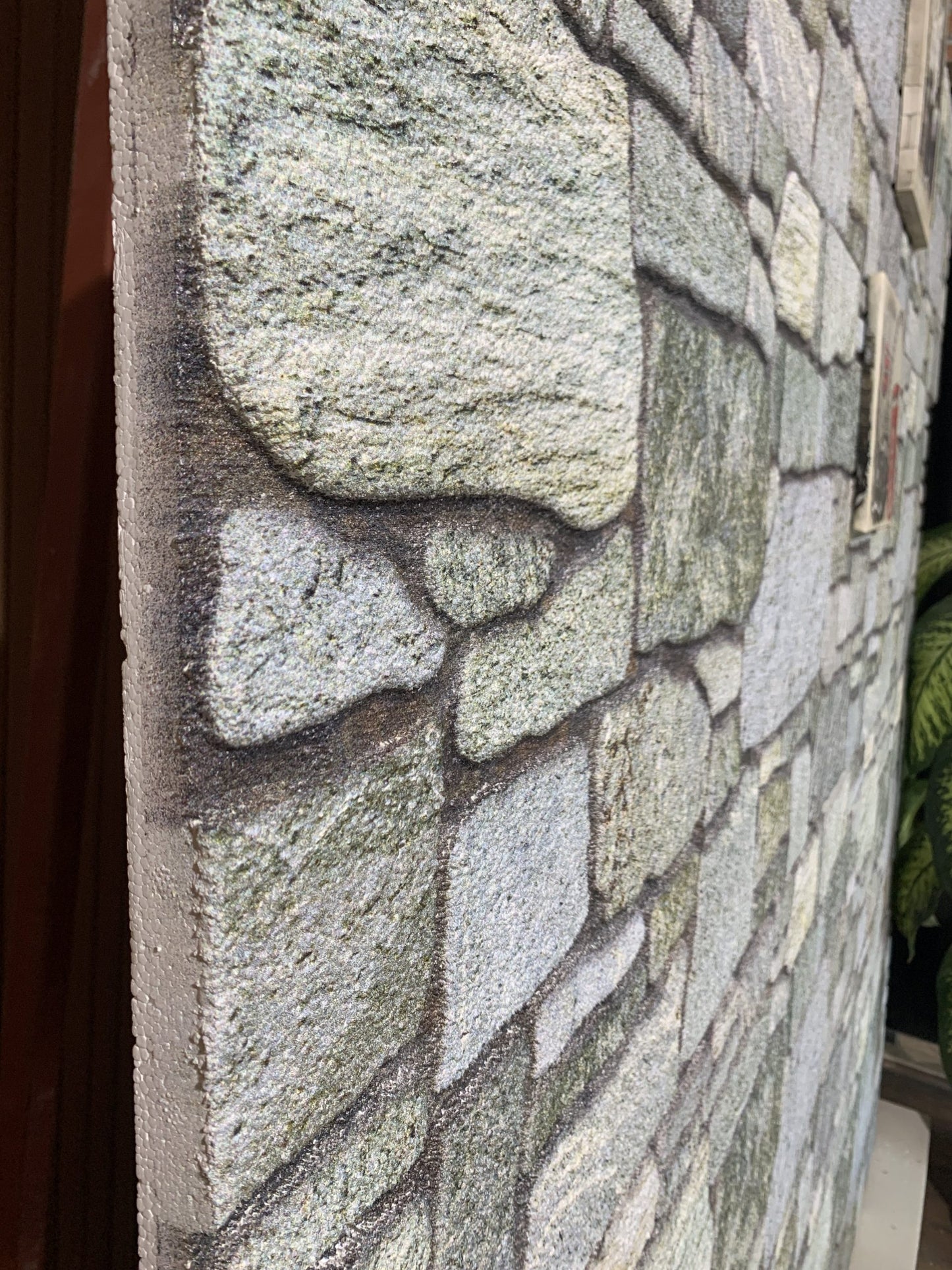 Dundee Deco 3D Wall Panels - Cladding, Pale Aquamarine Stone Look Wall Paneling, Styrofoam Facing for Interior and Exterior Applications, DIY, Set of 10, Covers 54 sq ft