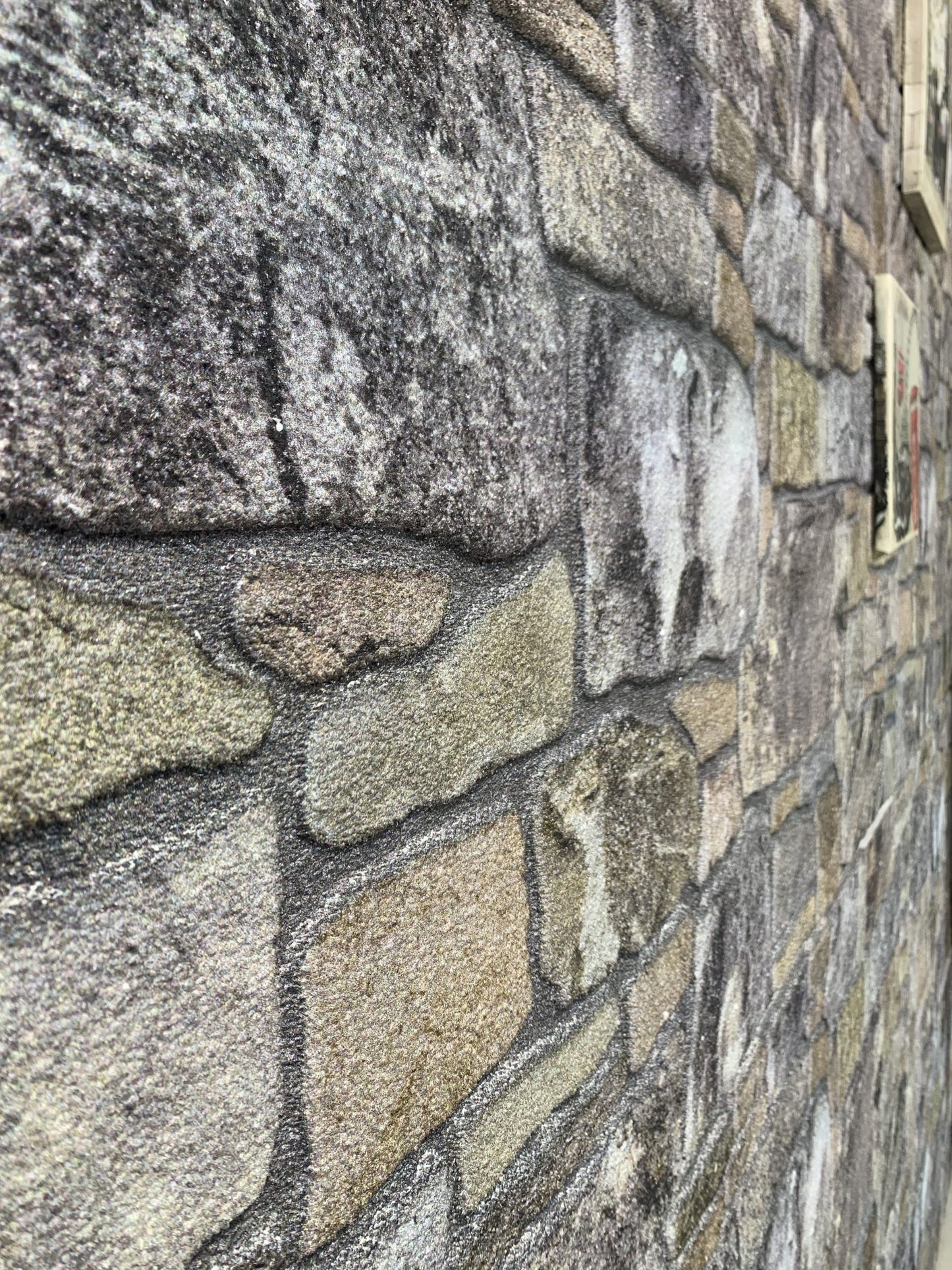 Dundee Deco 3D Wall Panels - Cladding, Lavender Grey Ecru Stone Look Wall Paneling, Styrofoam Facing for Interior and Exterior Applications, DIY, Set of 10, Covers 54 sq ft