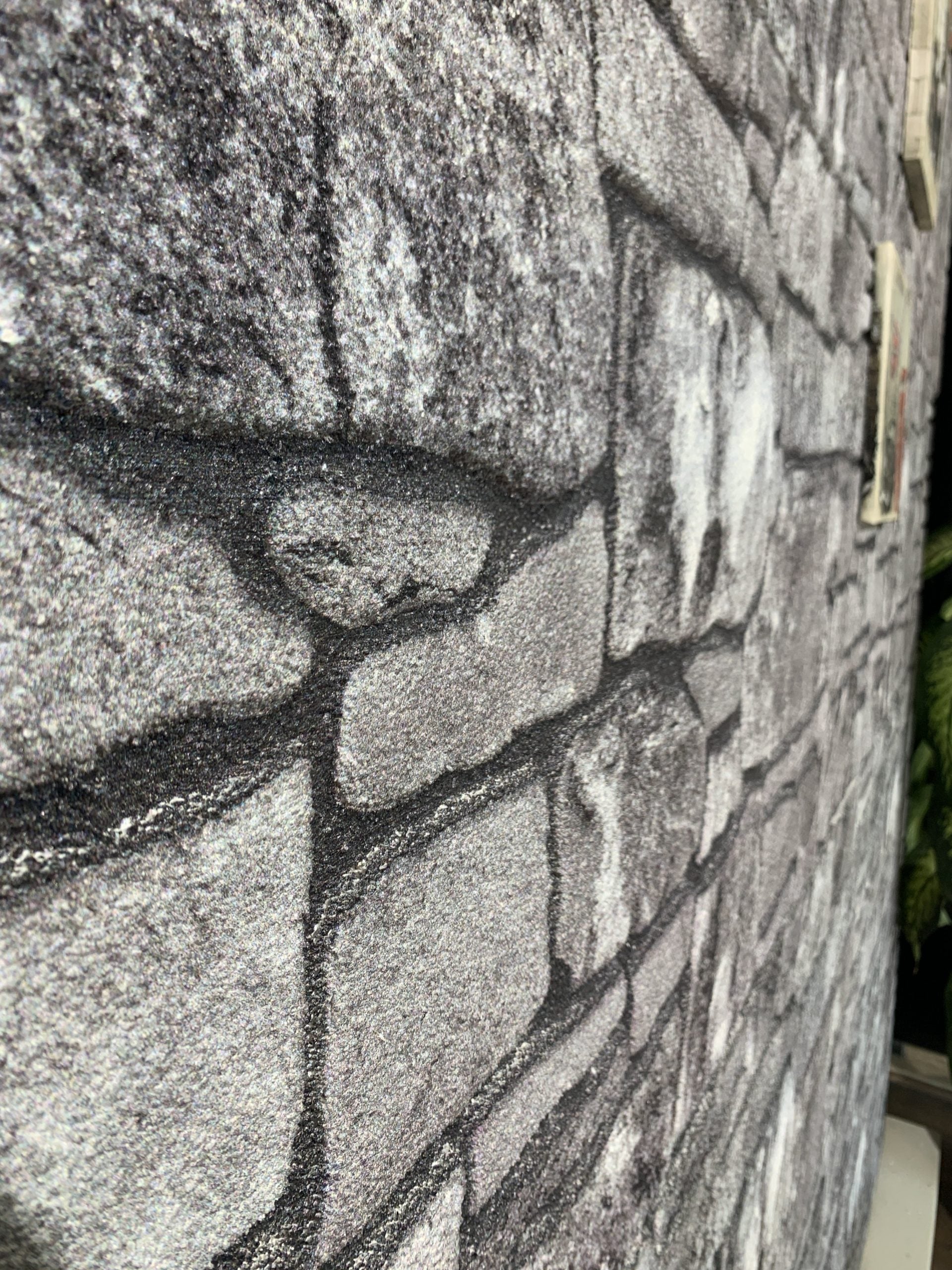 Dundee Deco 3D Wall Panels - Cladding, Charcoal Grey Stone Look Wall Paneling, Styrofoam Facing for Interior and Exterior Applications, DIY, Set of 10, Covers 54 sq ft