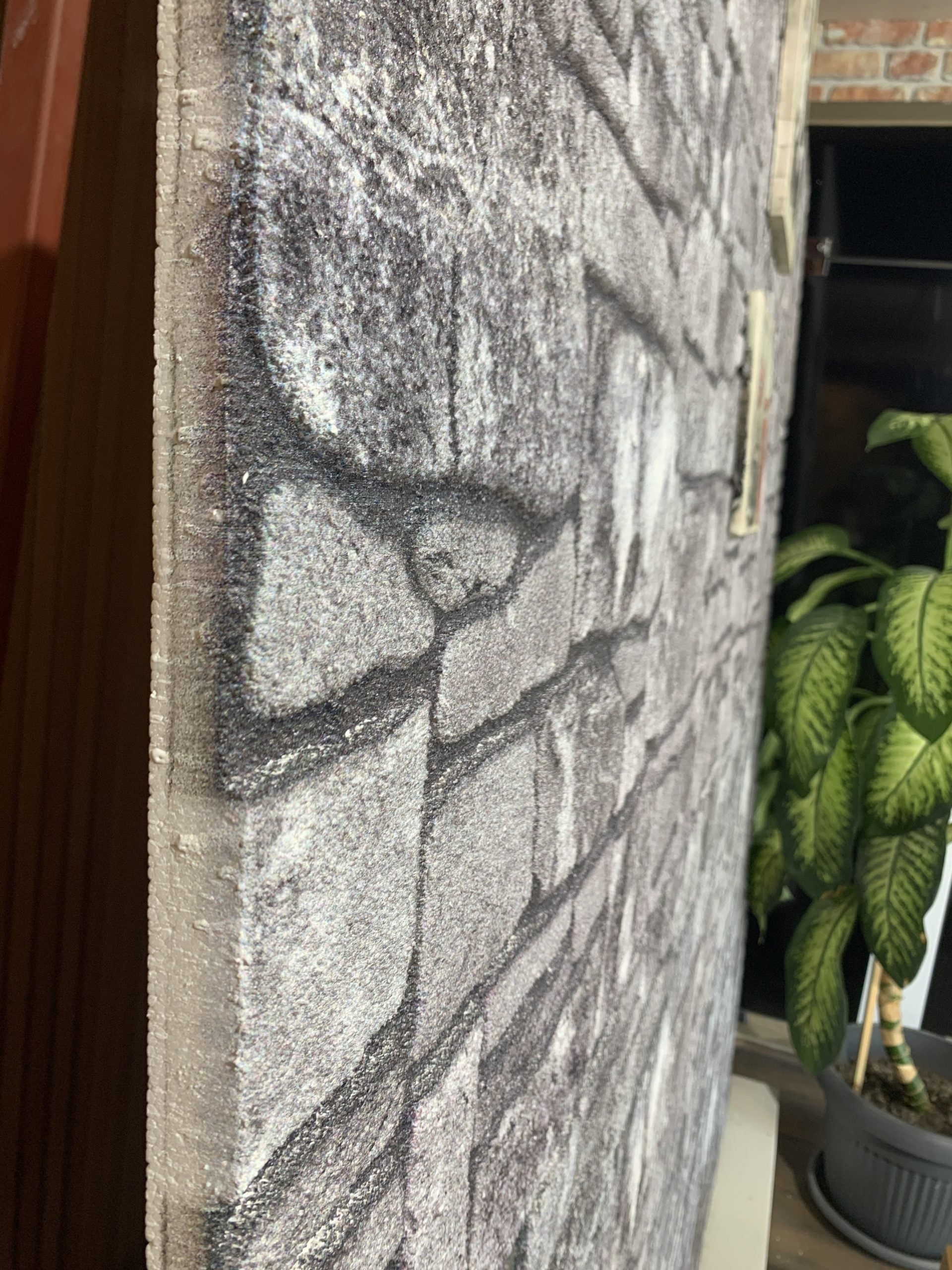 Dundee Deco 3D Wall Panels - Cladding, Charcoal Grey Stone Look Wall Paneling, Styrofoam Facing for Interior and Exterior Applications, DIY, Set of 10, Covers 54 sq ft