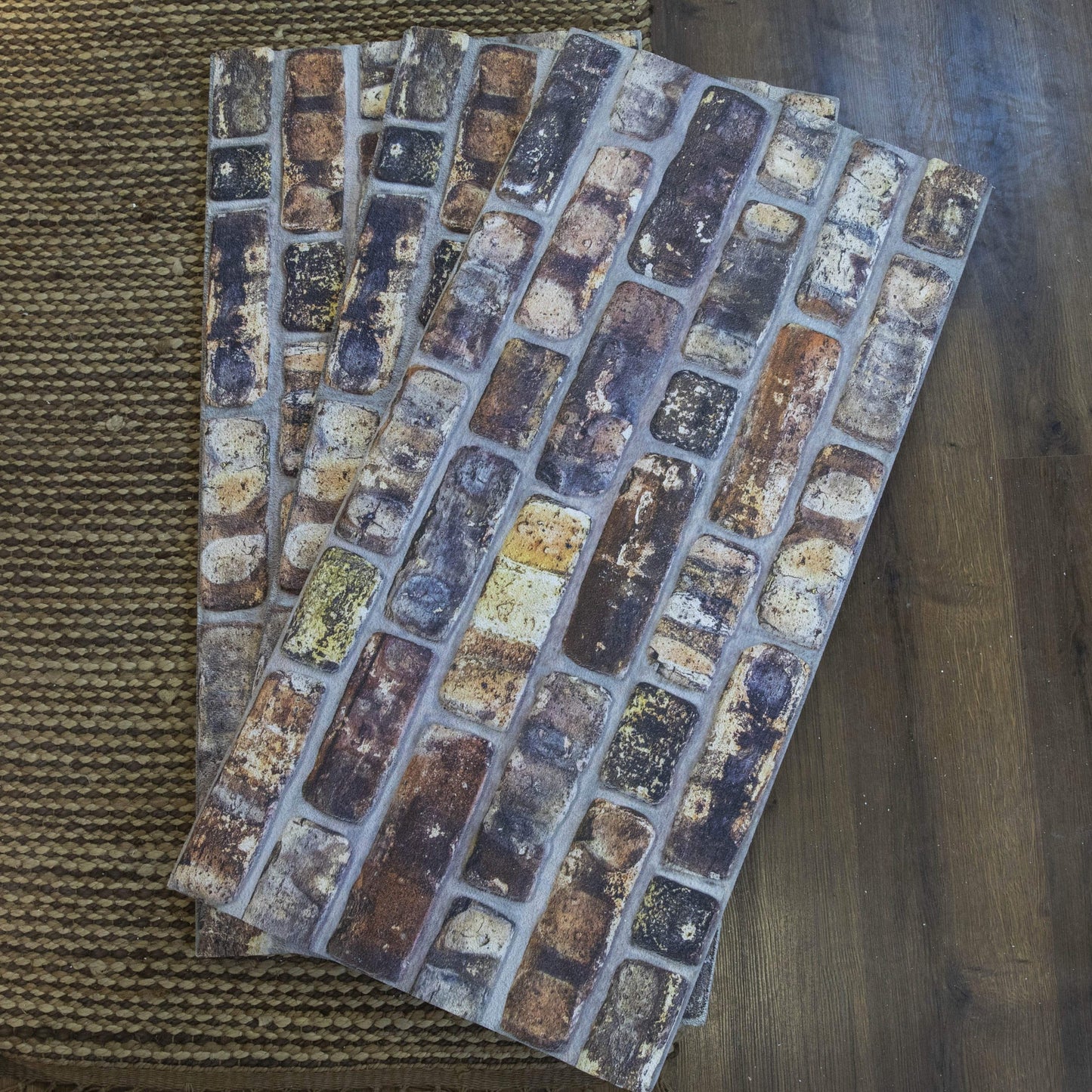 Outlet Multicolored Stone Look Wall Paneling, Styrofoam Facing, Single Panel, Covers 5.4 sq ft