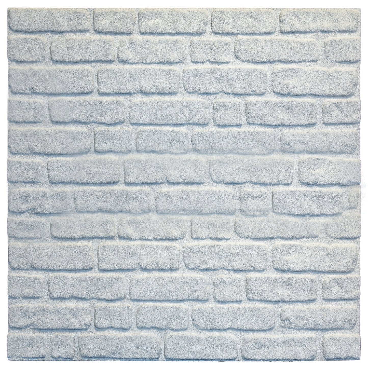 Outlet White Brick Look Wall Paneling, Styrofoam Facing, Single Panel, Covers 5.4 sq ft
