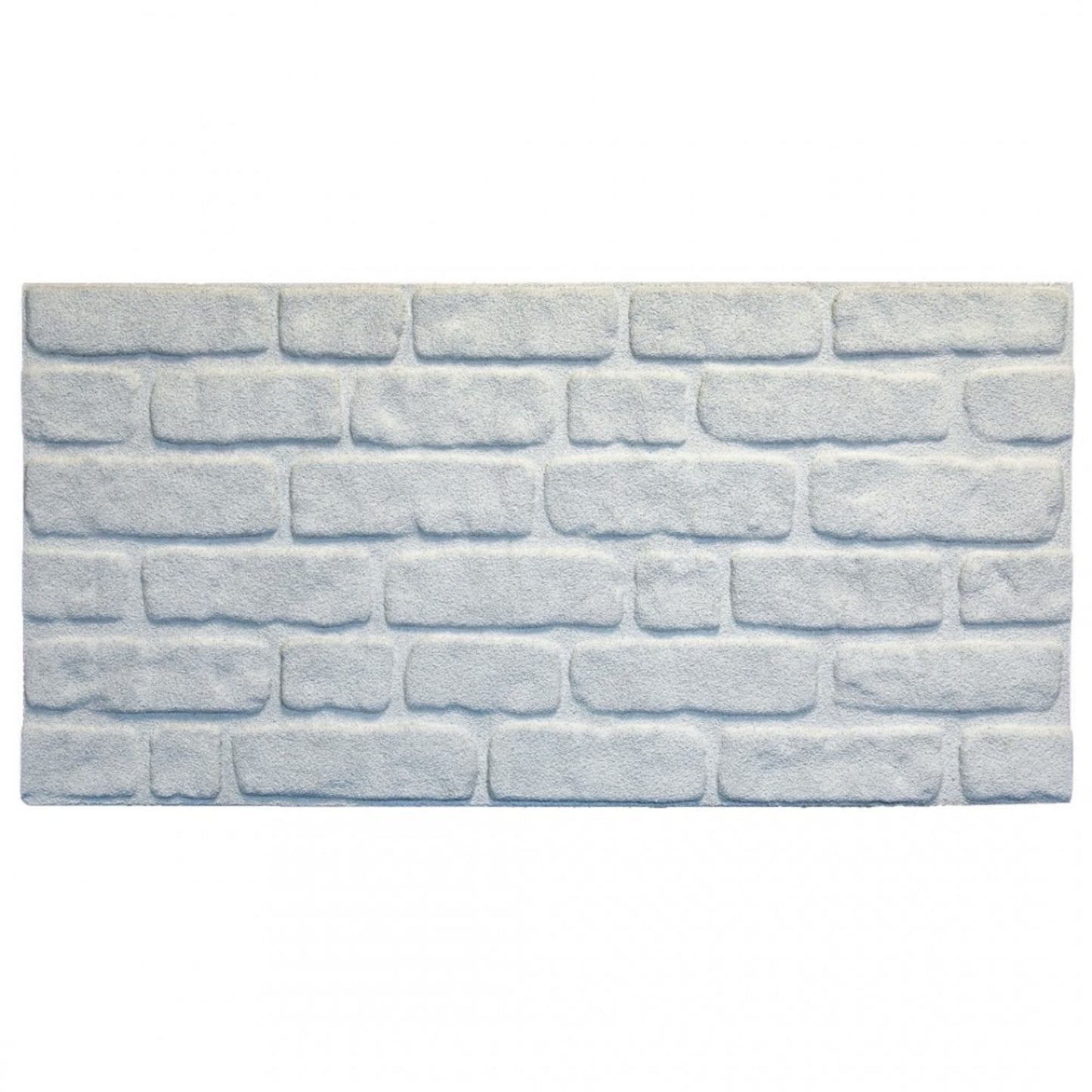 Outlet White Brick Look Wall Paneling, Styrofoam Facing, Single Panel, Covers 5.4 sq ft