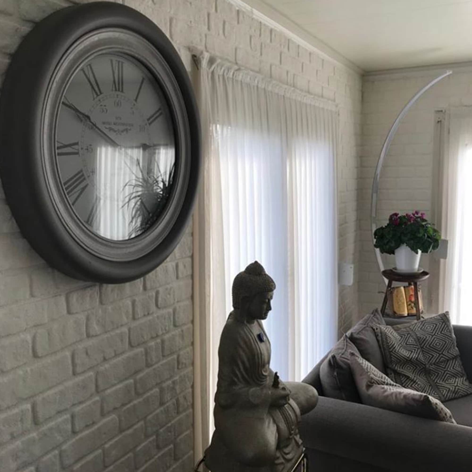 Outlet White Brick Look Wall Paneling, Styrofoam Facing, Single Panel, Covers 5.4 sq ft