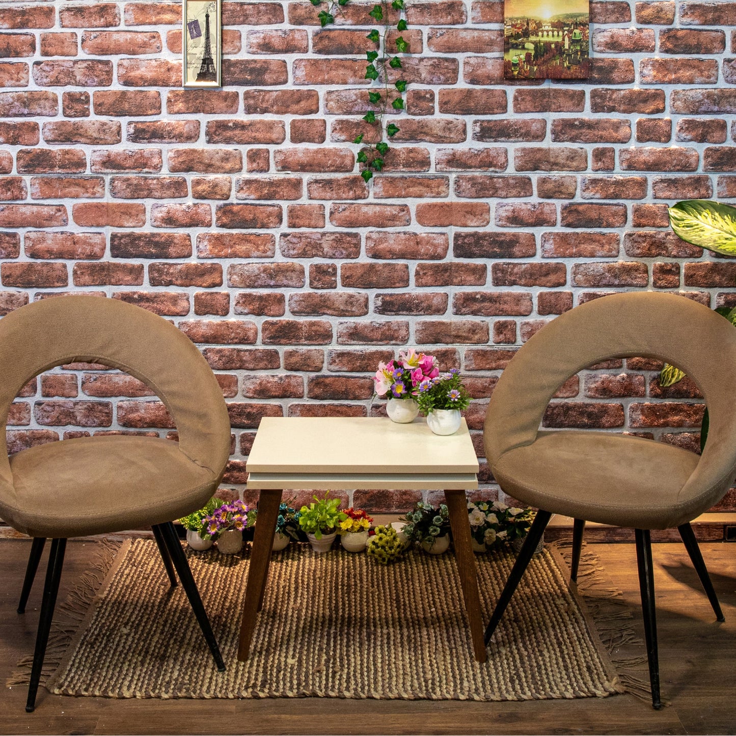 Outlet Mahogany Stone Look Wall Paneling, Styrofoam Facing, Single Panel, Covers 5.4 sq ft