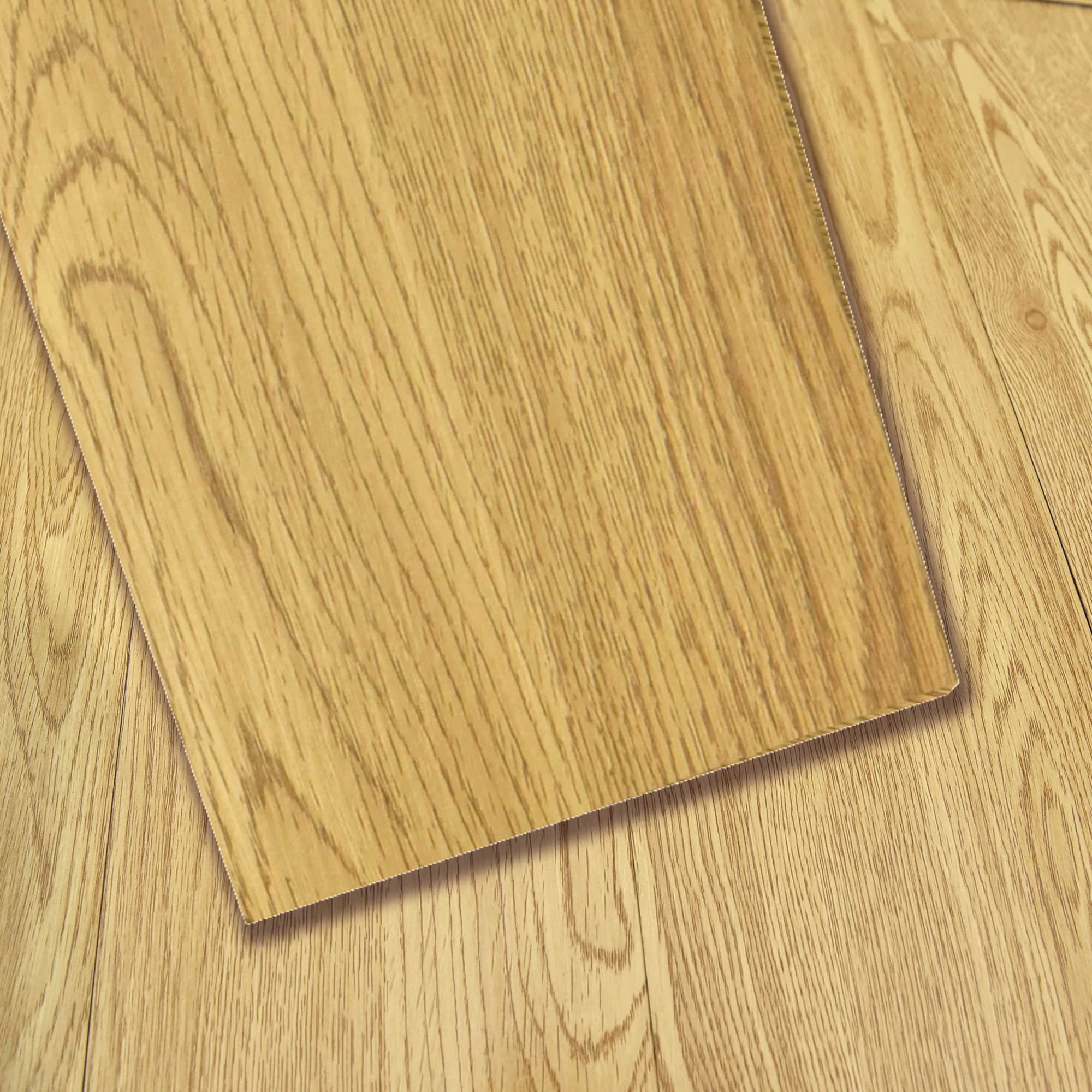 Luxury Vinyl Plank Flooring - DIY Floor Tiles Peel and Stick Waterproof - Self Adhesive Floor Planks - 36 in X 6 in, Tan